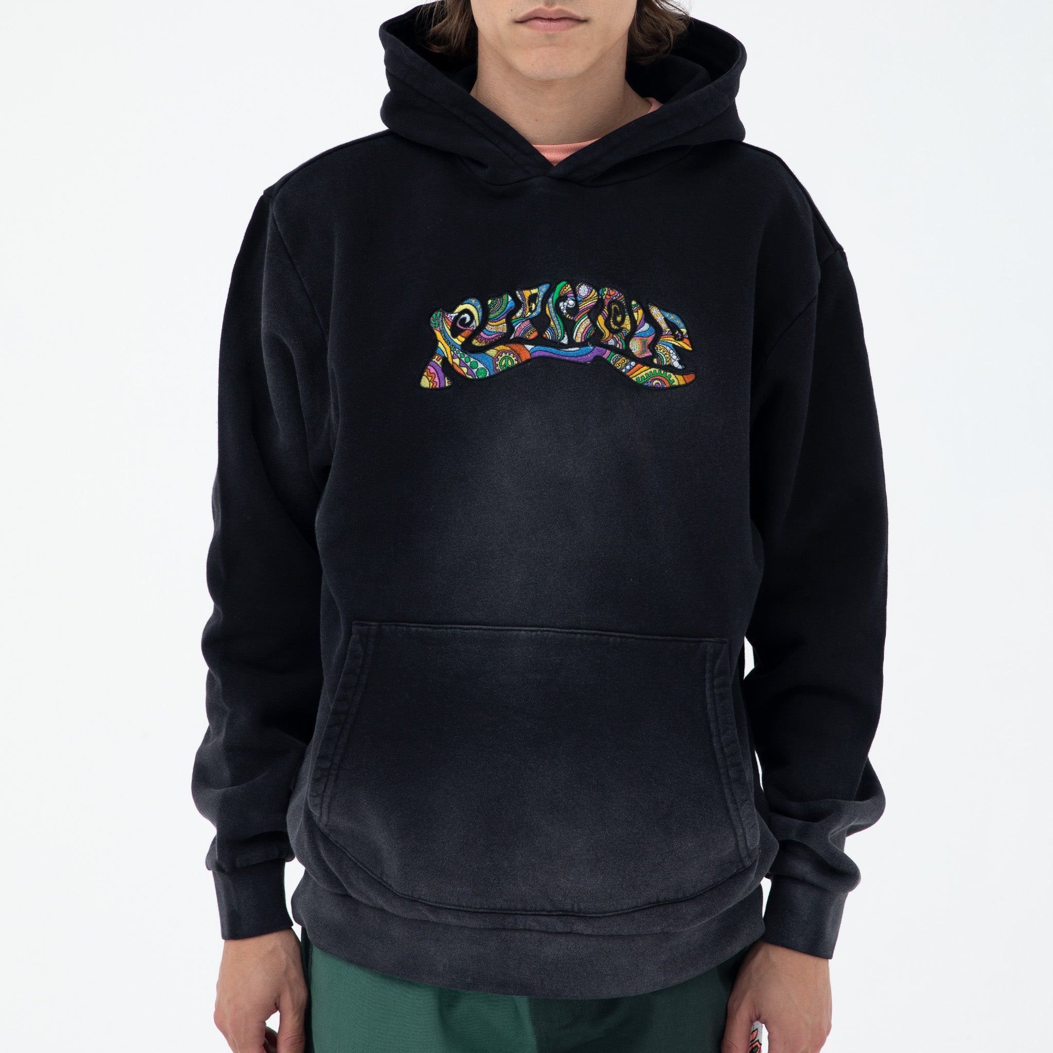  Tribe Embroidered Hoodie (Faded Black)、mySite、merchandisen