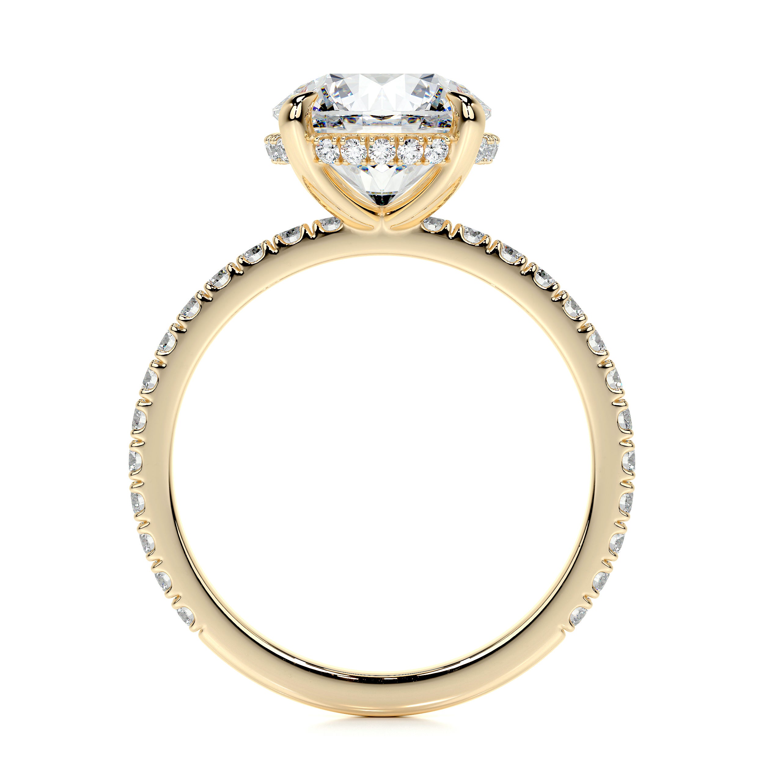 Valeria Lab Grown Diamond Ring -18K Yellow Gold、mySite、hinf8tx79