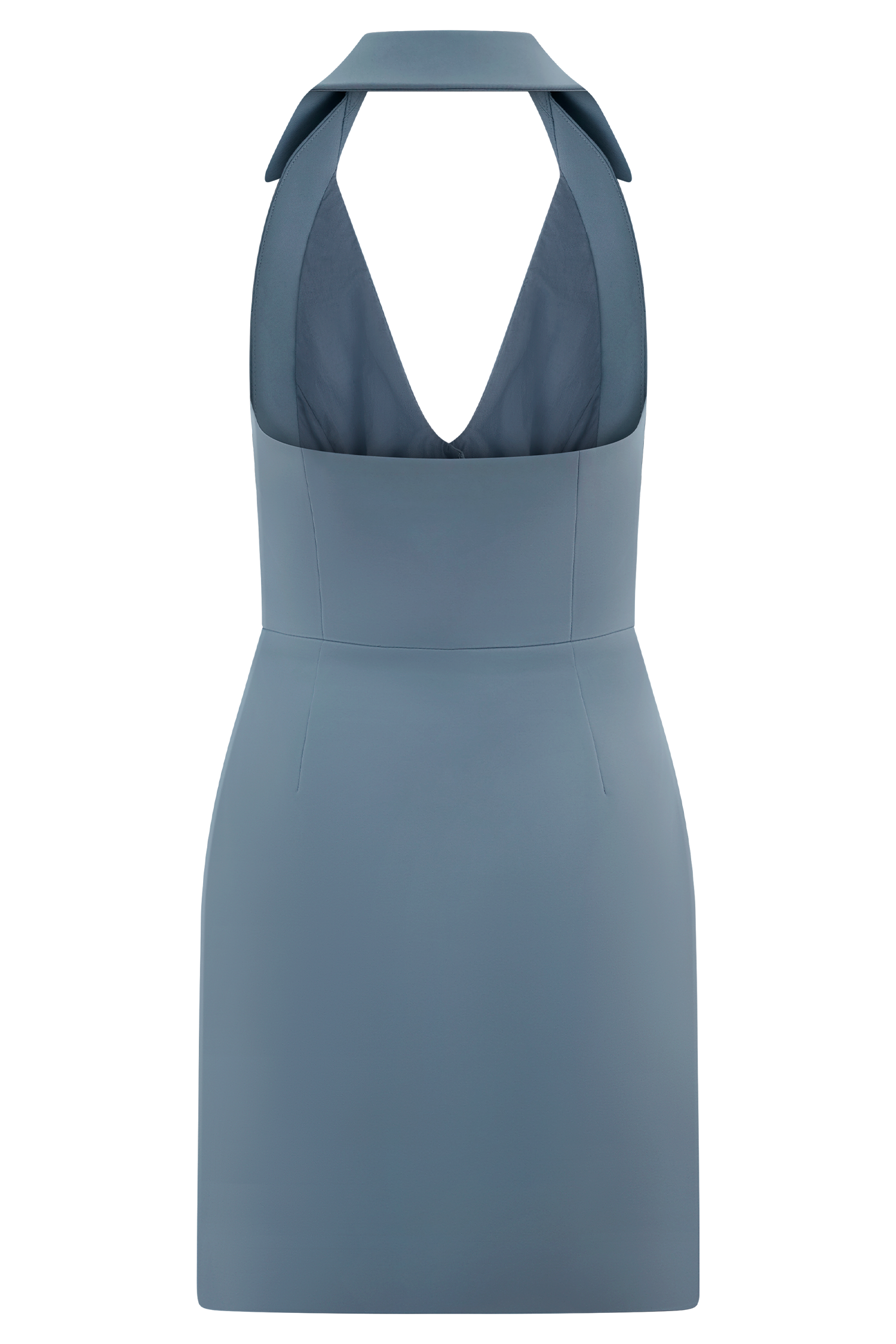 Ruth Cotton Halter Mini Dress - Ocean Blue、mySite、solidvoid