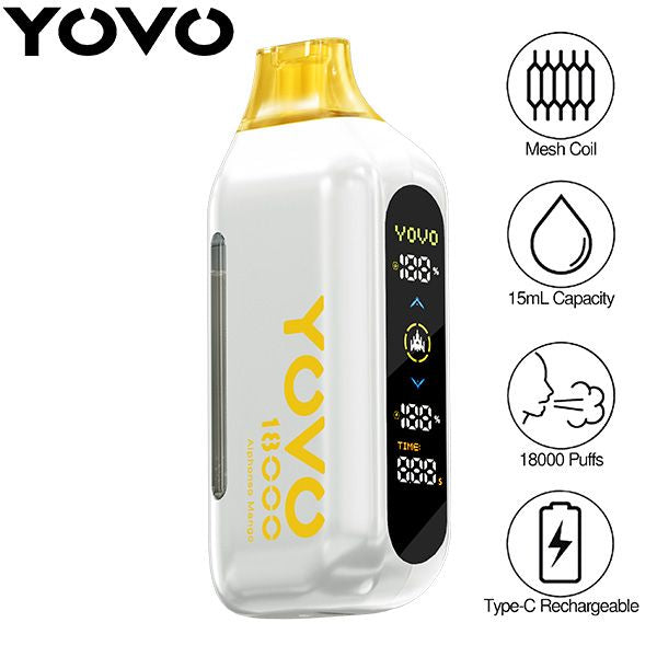 YOVO Ultra 18000 Puffs 15mL Disposable Vape、mySite、zt4zffjzw