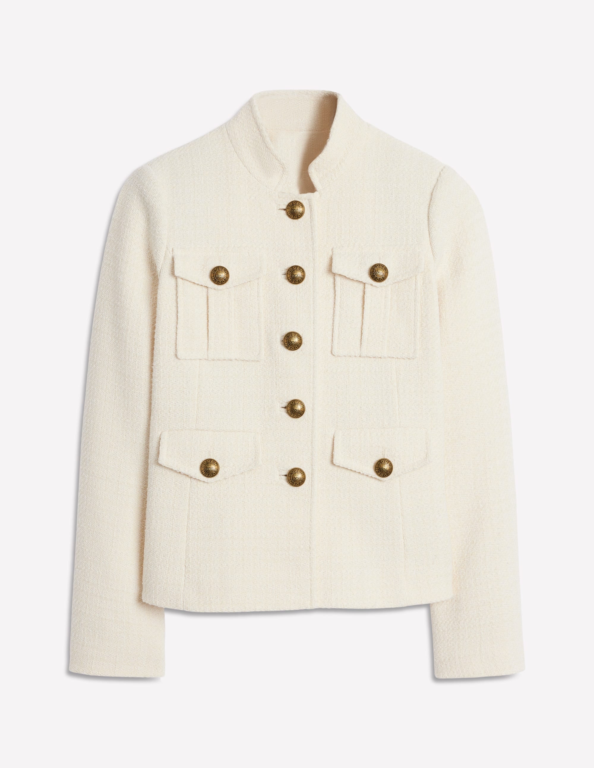  Textured Button Jacket-Ivory、mySite、ashleygrahame