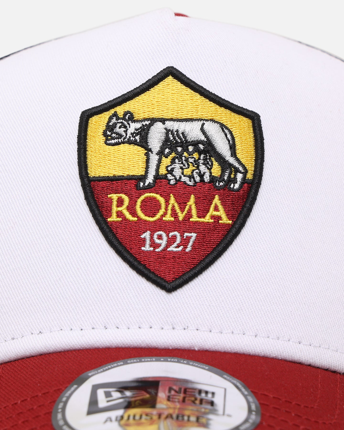 New Era AS Roma 9FORTY A-Frame Trucker Snapback White、mySite、zt4zffjzw