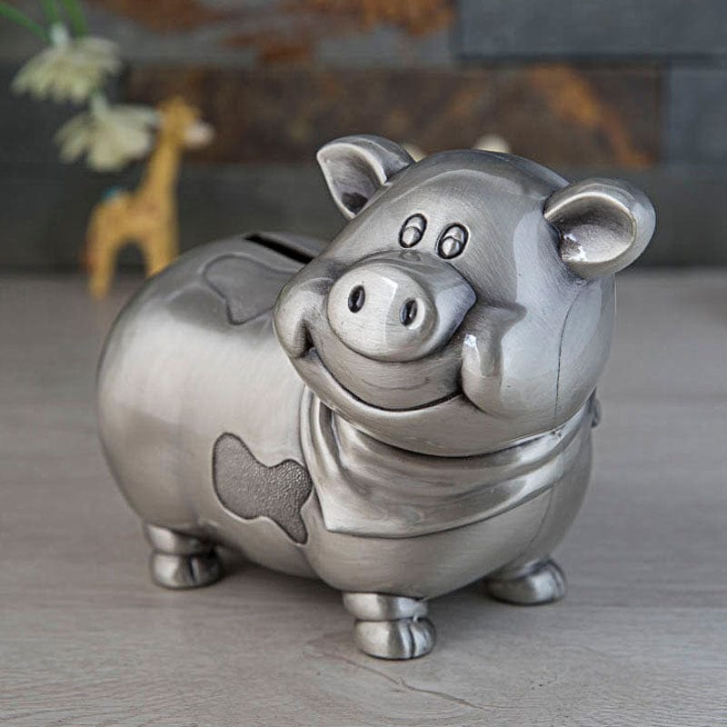Pewter Pig & Cow Piggy Coin Banks-Unique and CUTE! ONLY at TPP!、mySite、g9winljtr