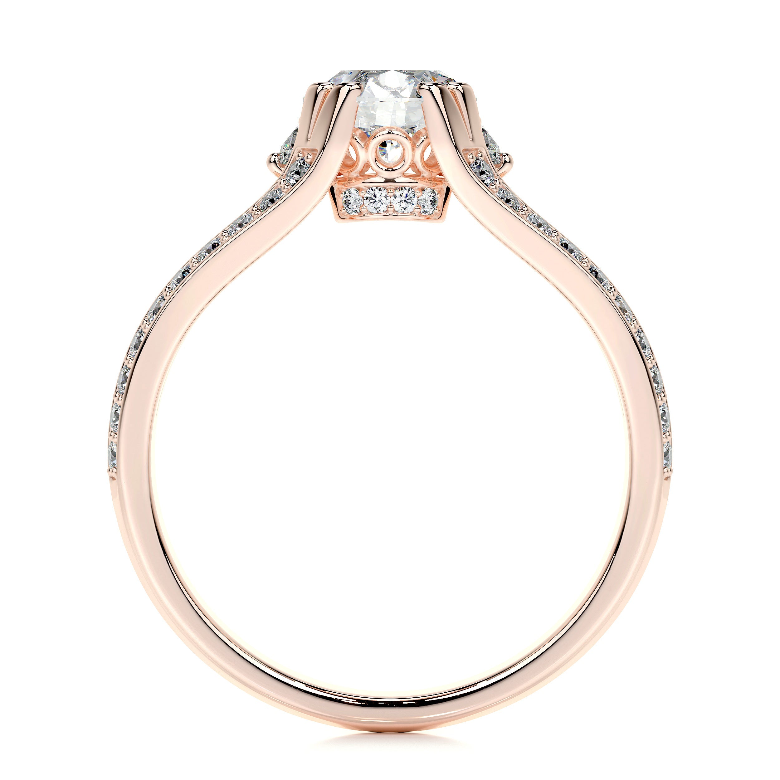 Alex Lab Grown Diamond Ring -14K Rose Gold、mySite、hinf8tx79
