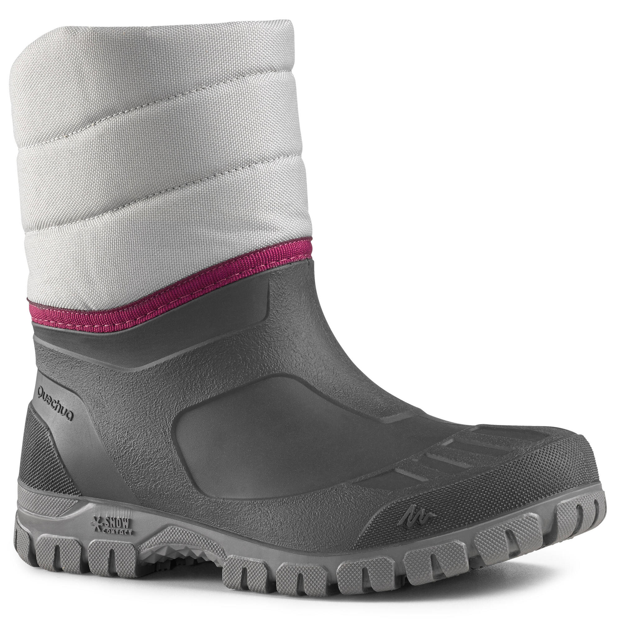 Women's warm waterproof snow hiking boots - SH100 mid、mySite、neckold