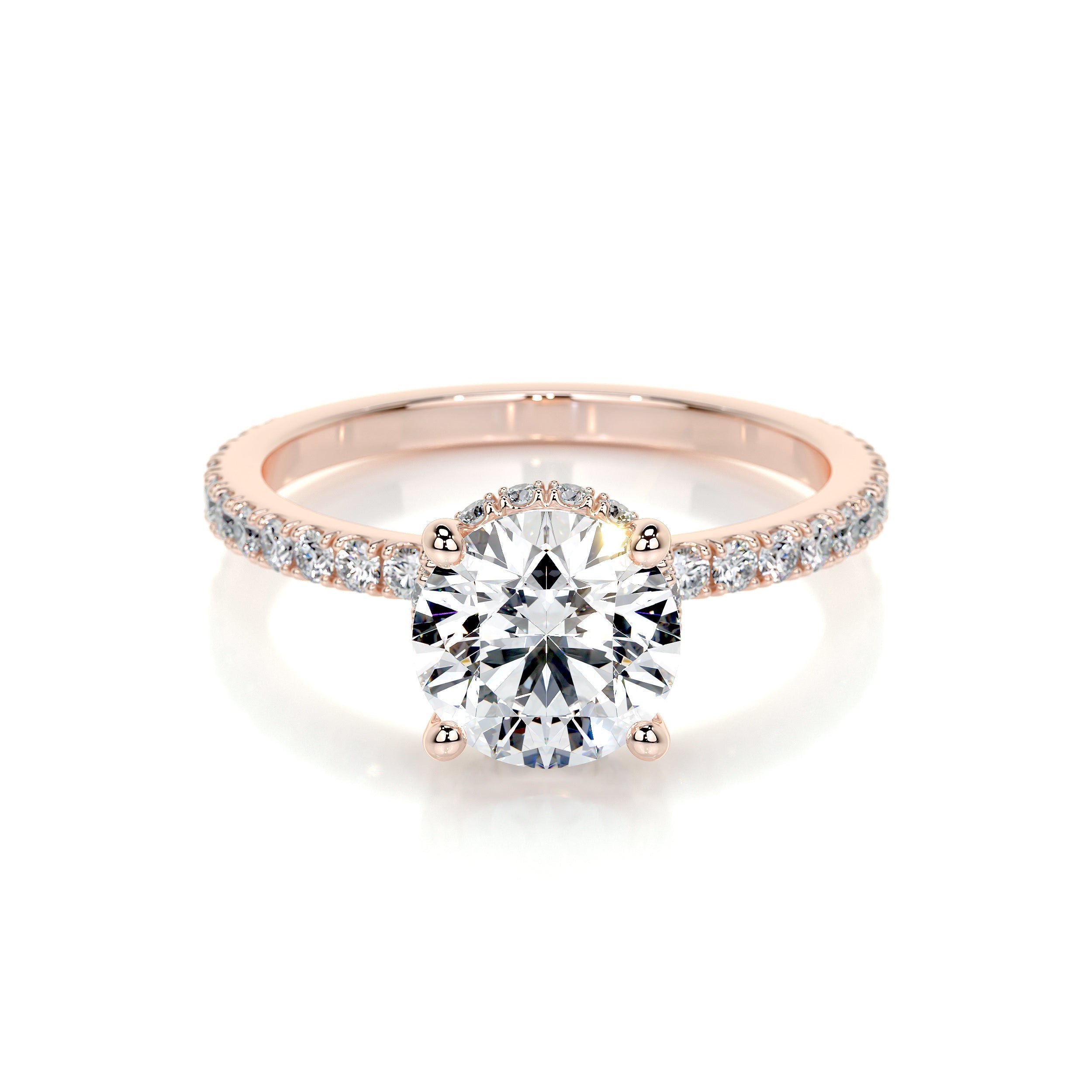 Vivienne Lab Grown Diamond Ring -14K Rose Gold (RTS)、mySite、hinf8tx79