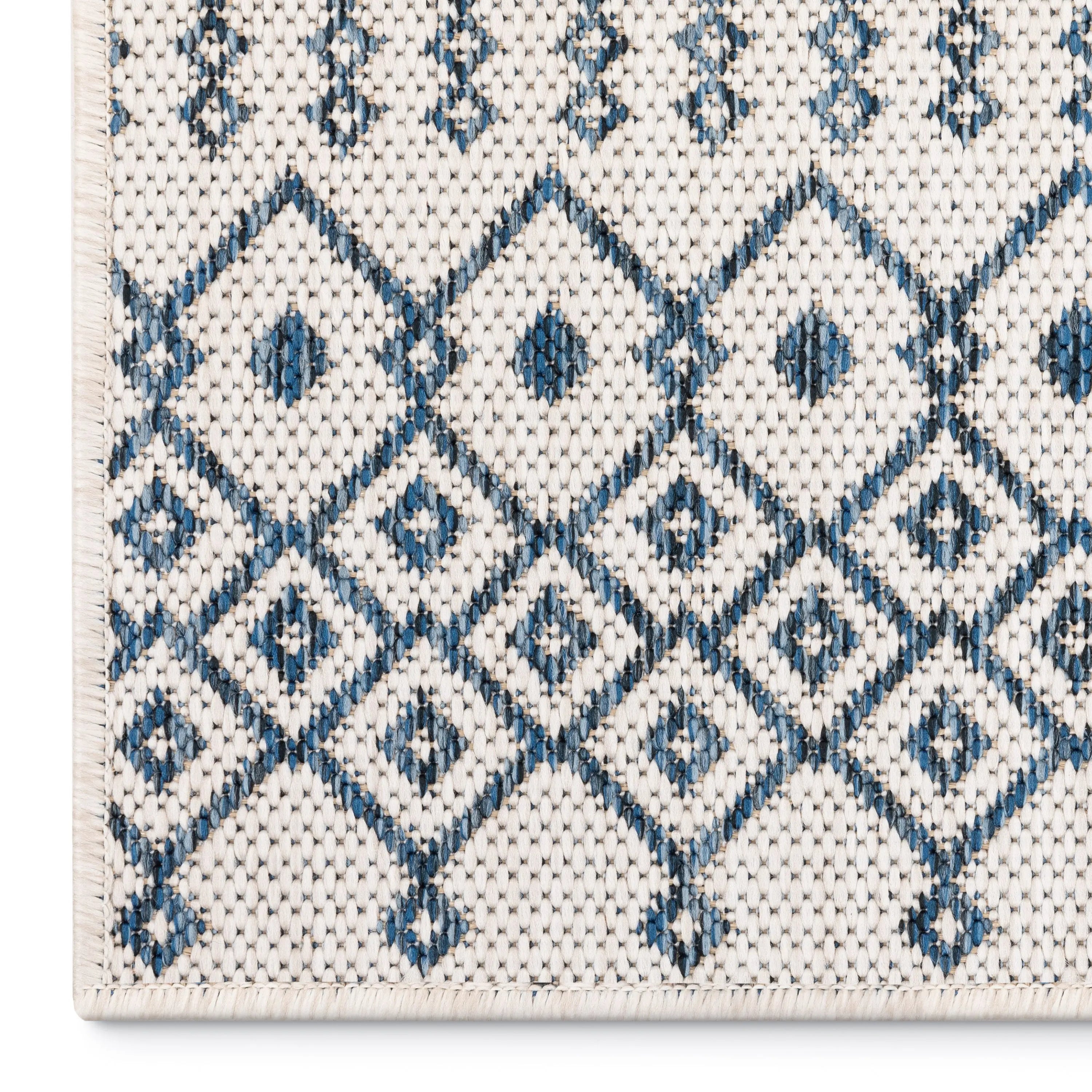 Custom Size Runner Nord Nordic Lattice Pattern Light Blue 31 Inches Width x Choose Your Length Hallway Indoor/Outdoor Runner Rug、mySite、gigharbornorthrealestate