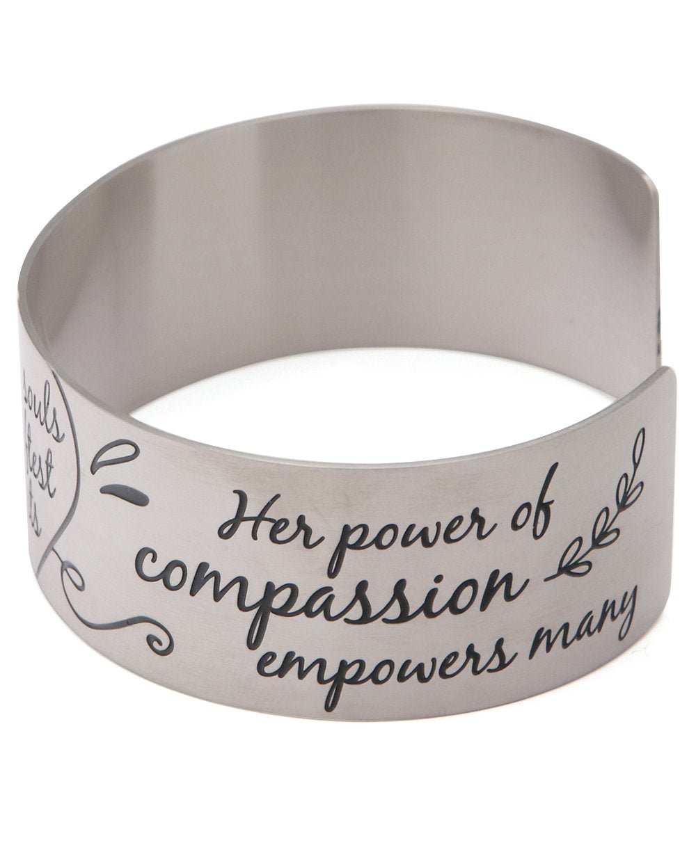 Strongest Souls Have Softest Hearts Inspirational Cuff Bracelet、mySite、topwebapps