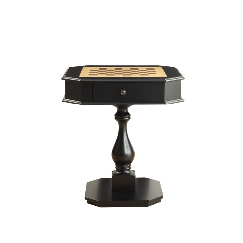 Bishop Cherry Finish Reversible Chess Checker Game Table w/Game Tray (Chess Fingures Not Included)、、casual