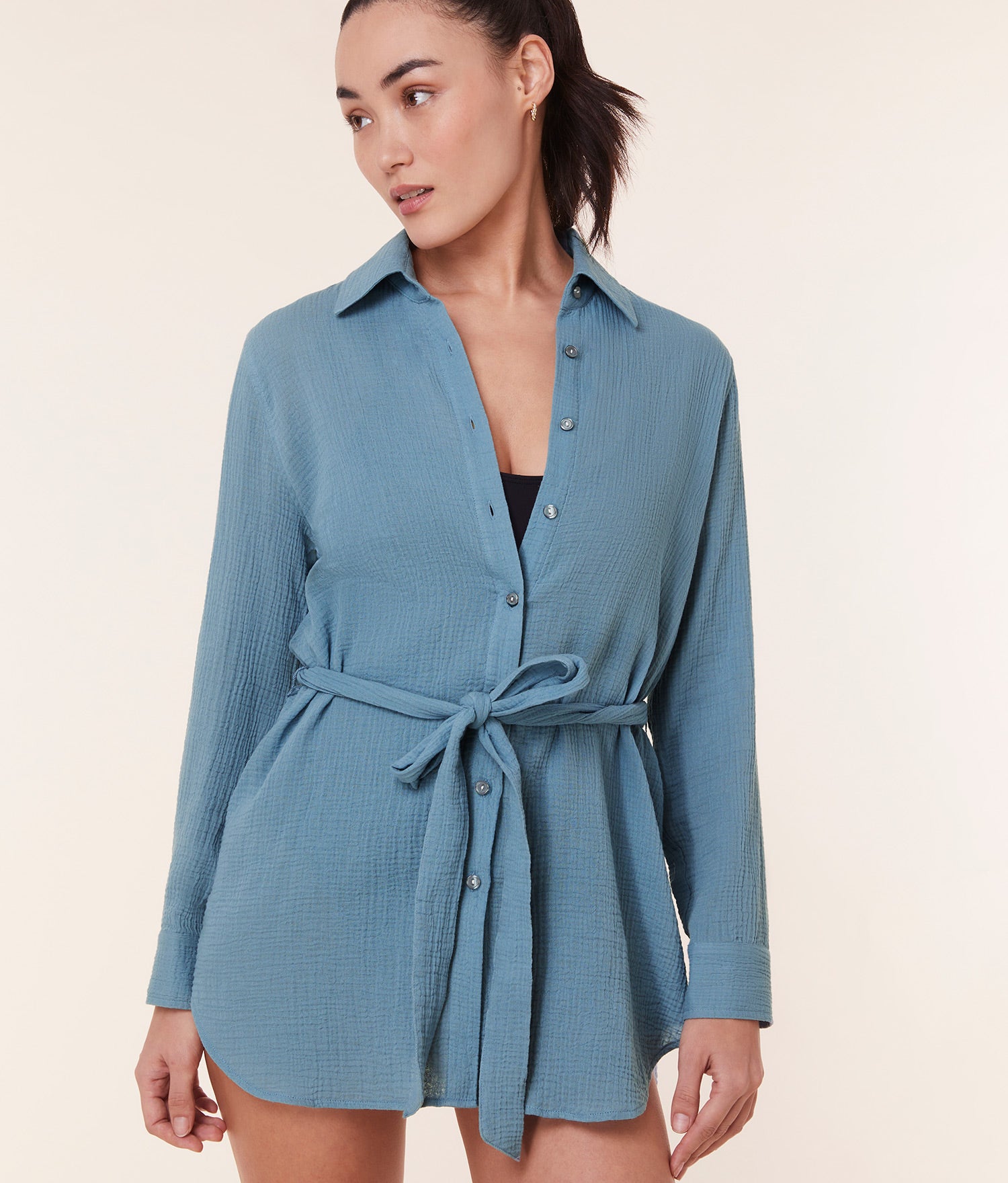  The Corvo Button Up - Cotton Gauze - Oceanview、mySite、ashleygrahame