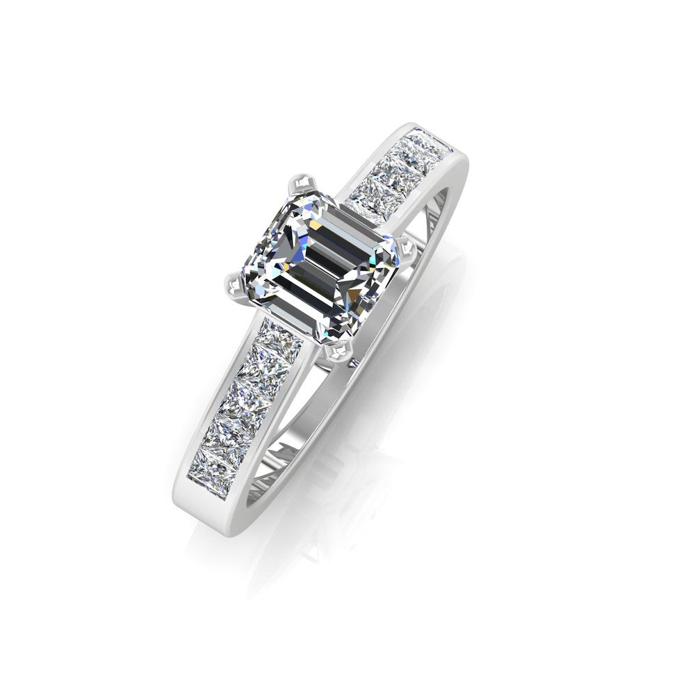 Invisible Set Radiant Cut Moissanite Engagement Ring、mySite、hinf8tx79