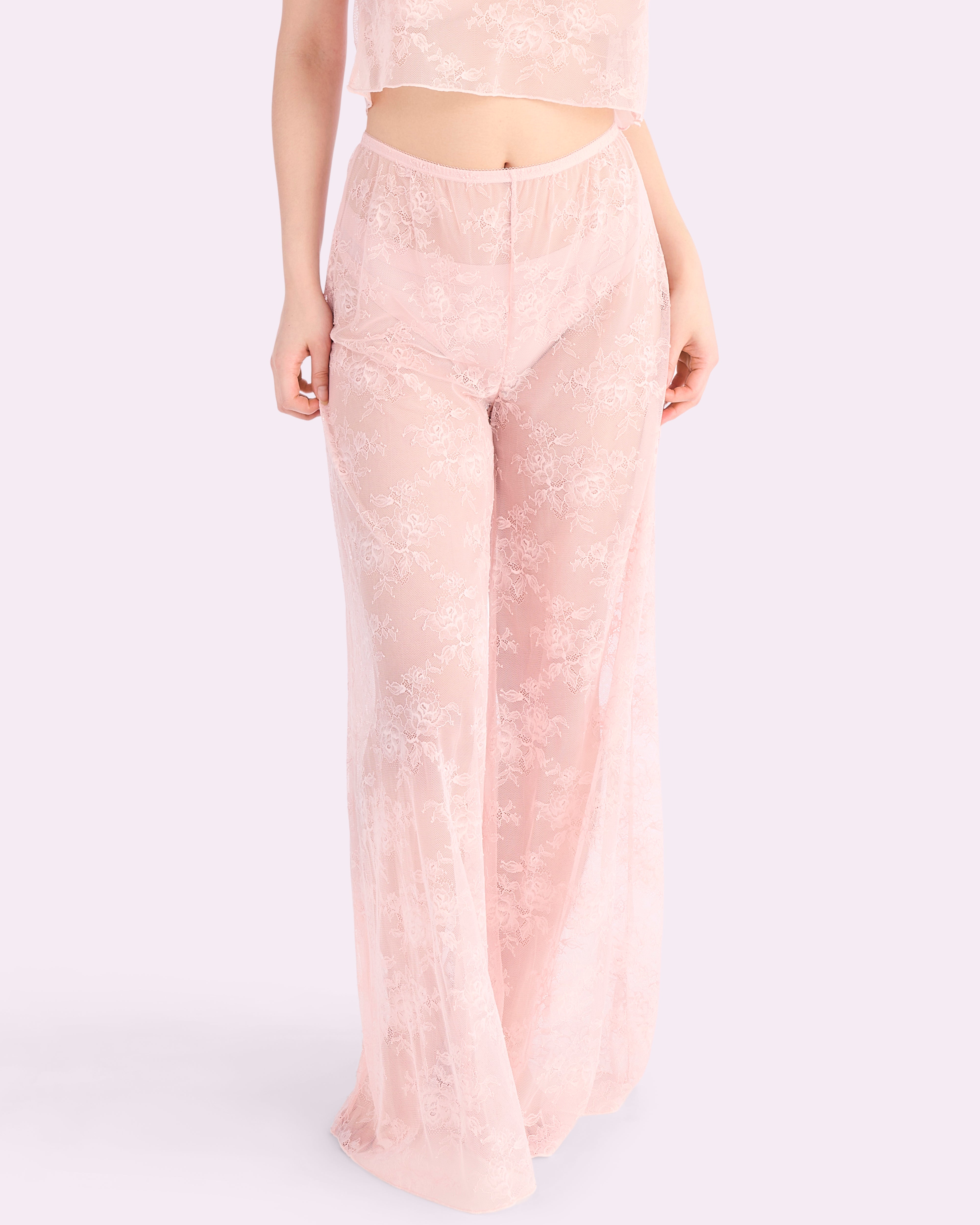 That Lace Wide Leg Pants | That Lace (Blushing Rose)、mySite、bengalsvssteelers