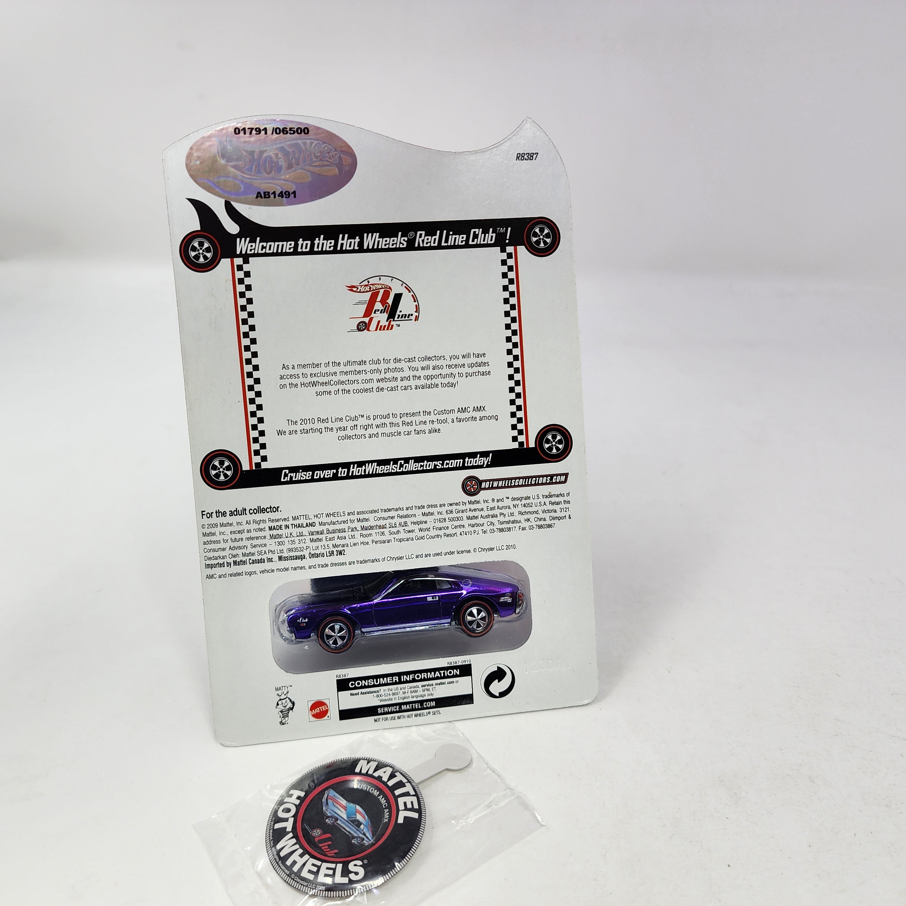 Custom AMC AMX Purple * Hot Wheels Red Line Club RLC Exclusive、mySite、hgirdovlk