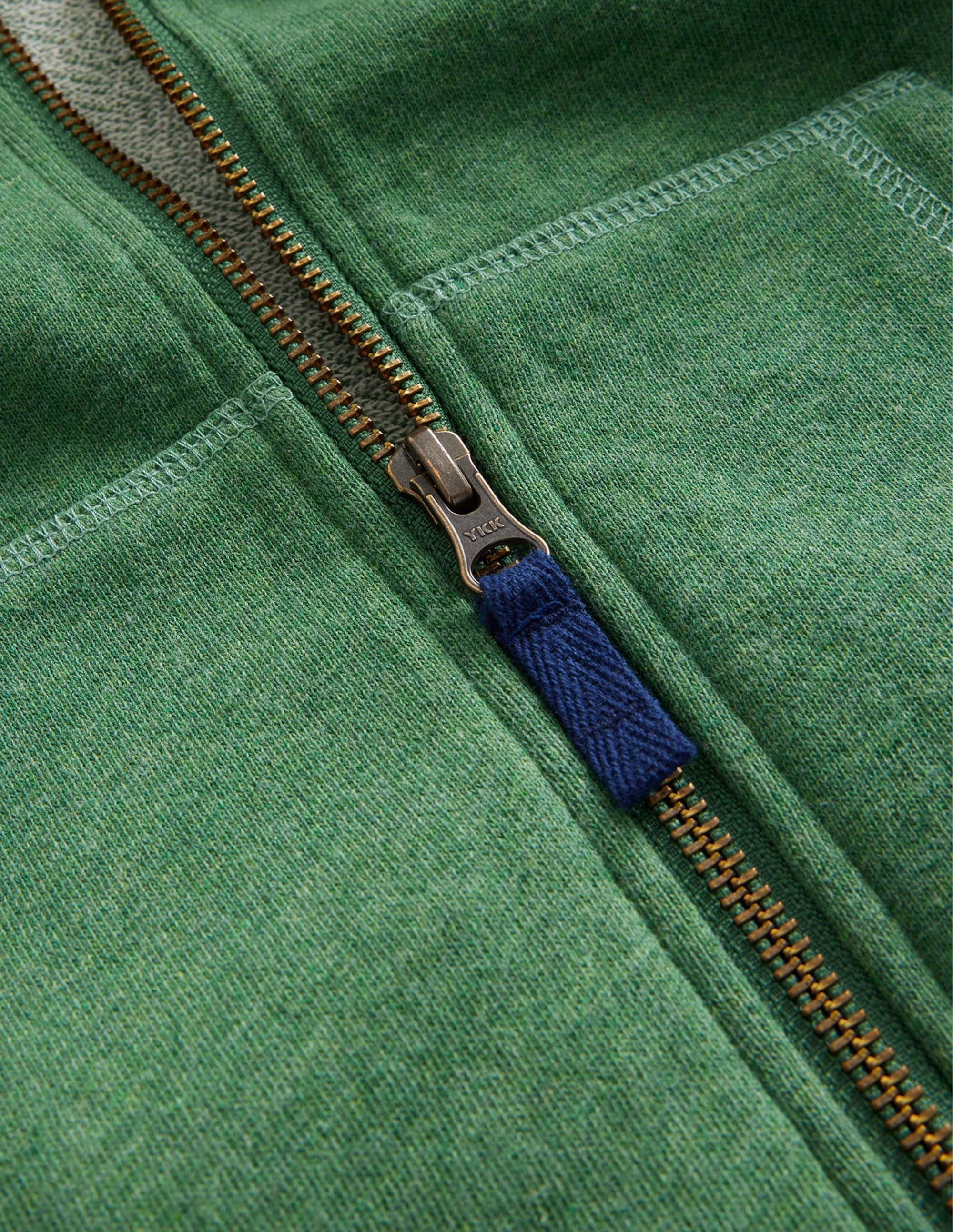  Perfect Zip Through Hoodie-Green Marl、mySite、ashleygrahame