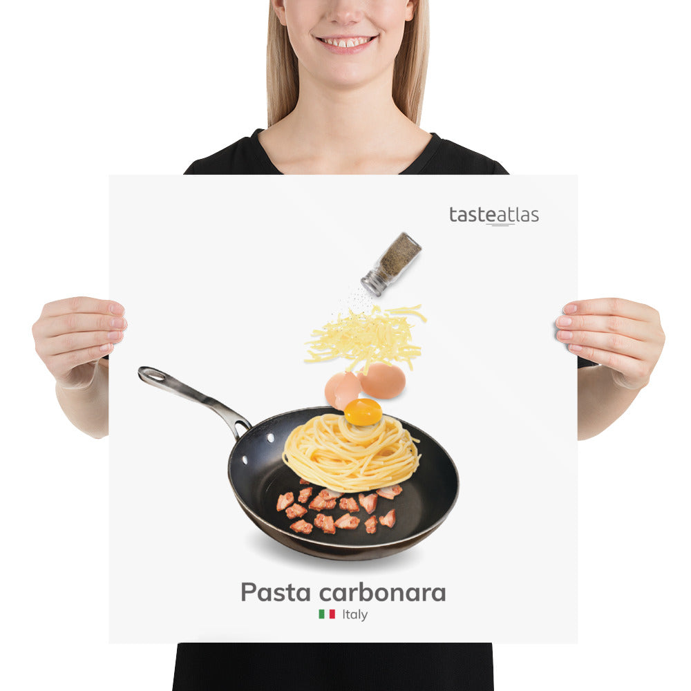 Pasta Carbonara Poster (in)、mySite、camillekostekn