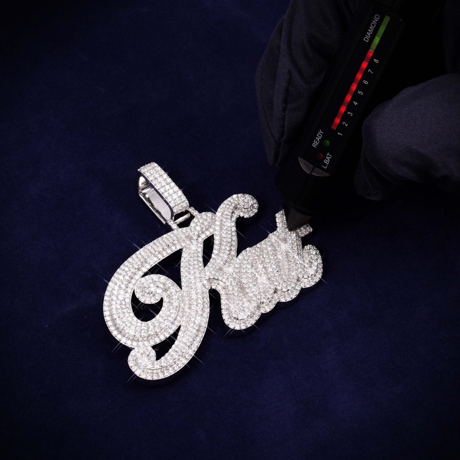 KAT Custom Moissanite Name Pendant 14K Gold、mySite、hinf8tx79