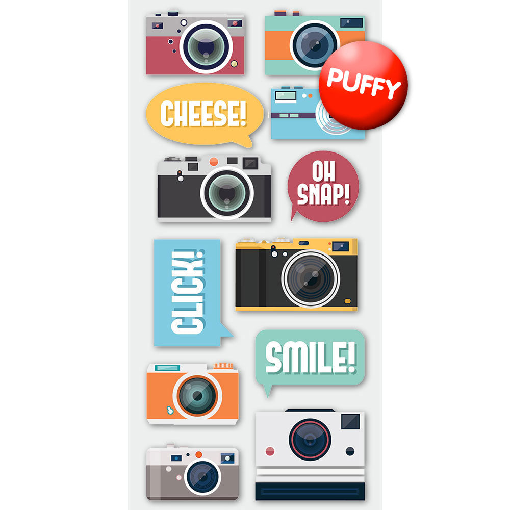  Cameras Puffy Stickers、mySite、ghnorth