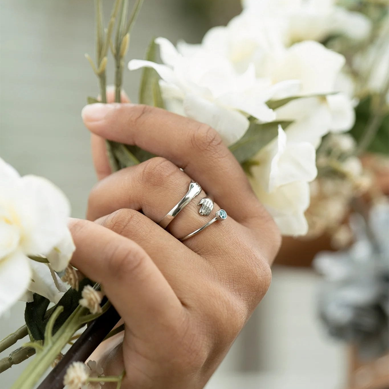 Stainless Steel Birthstone Stacking Ring / ZRJ1000、mySite、dreamappss