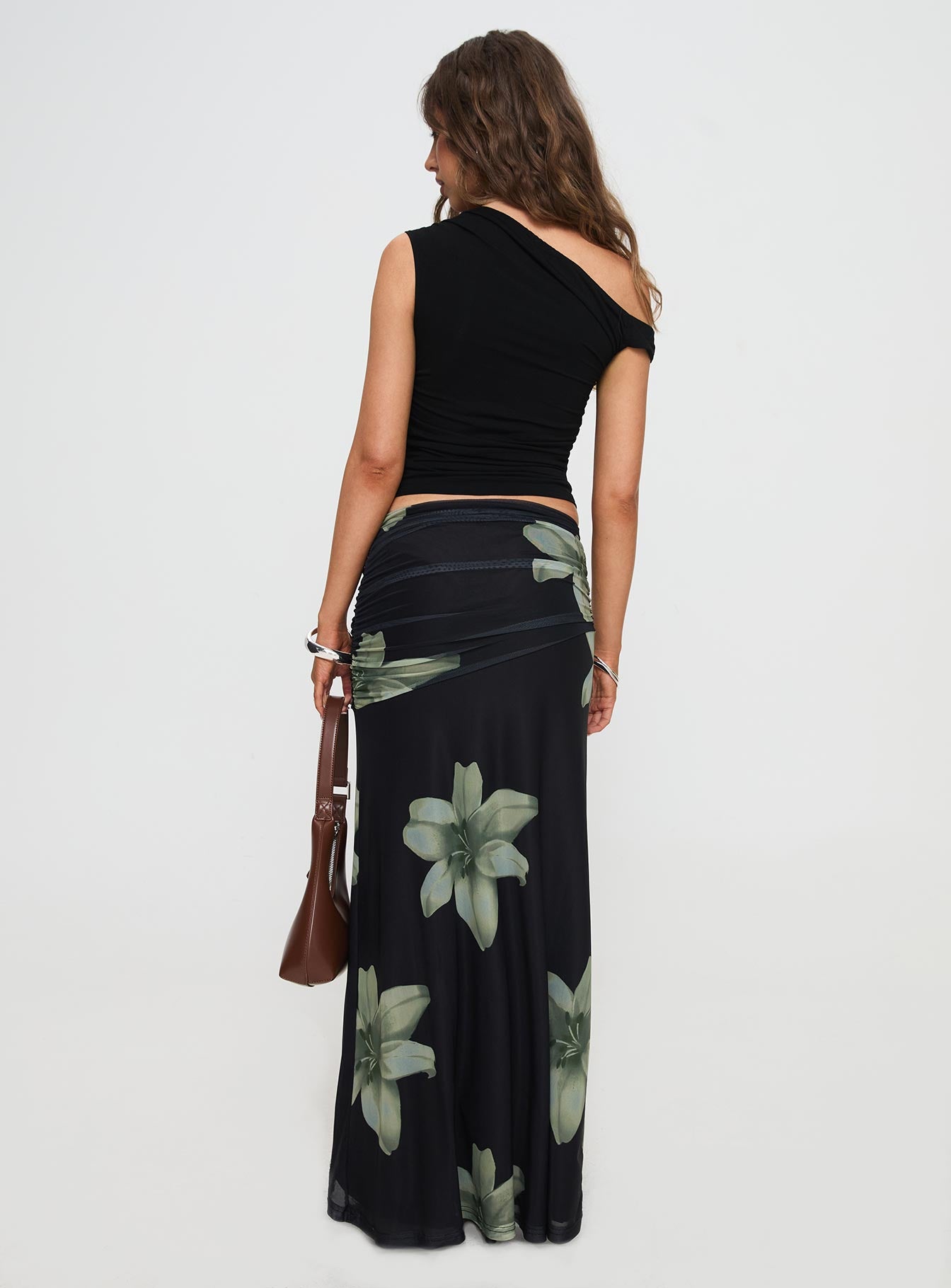 Cooperi Maxi Skirt Black Floral、mySite、solidvoid
