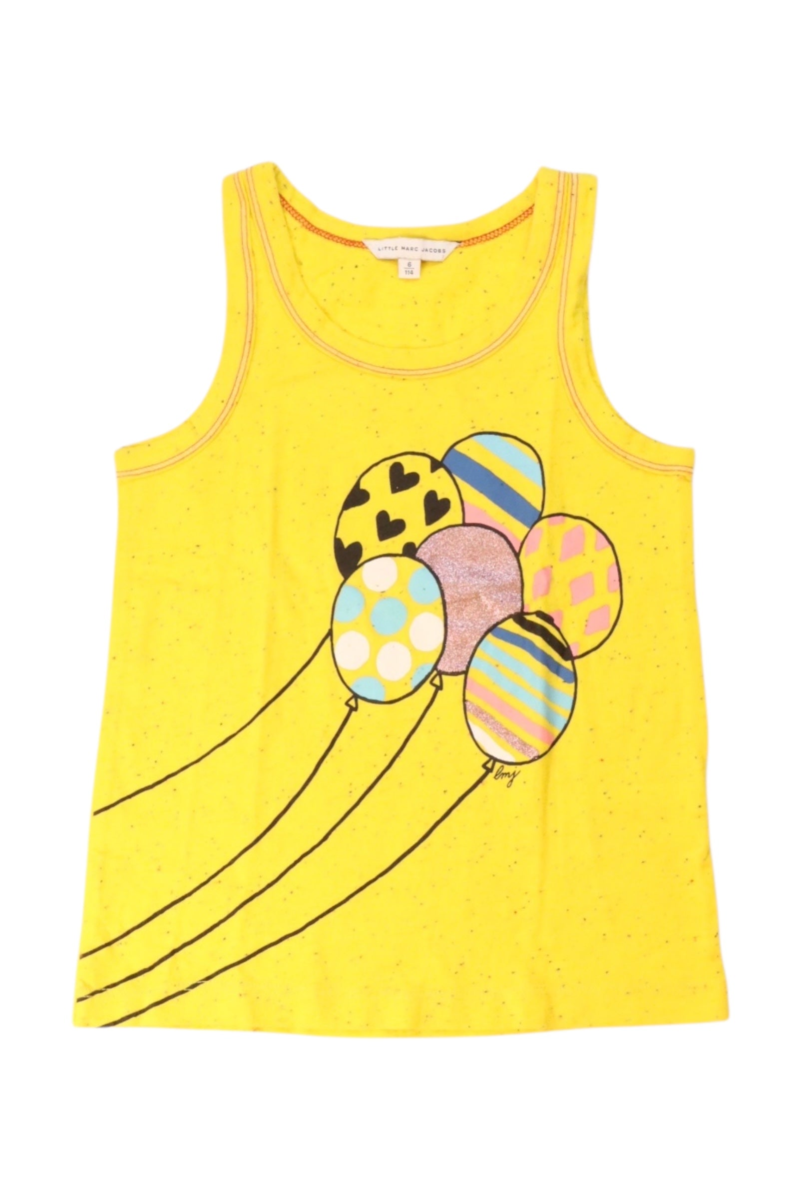 Little Marc Jacobs Balloon Graphic Sleeveless Top 6T、mySite、g9winljtr