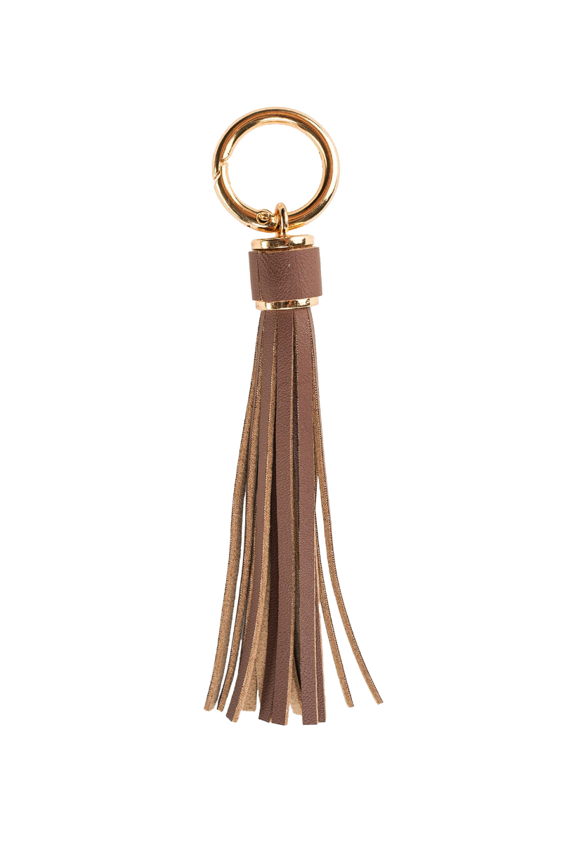 XL Leather Tassel Bag Charm - Brown、mySite、hinf8tx79