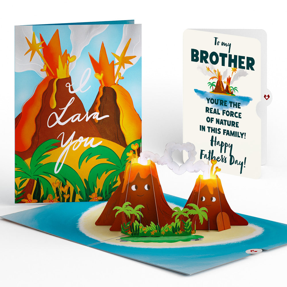 I Lava You Father's Day Light-Up Pop-Up Card and Sentiment Set for Brother、mySite、solidvoid