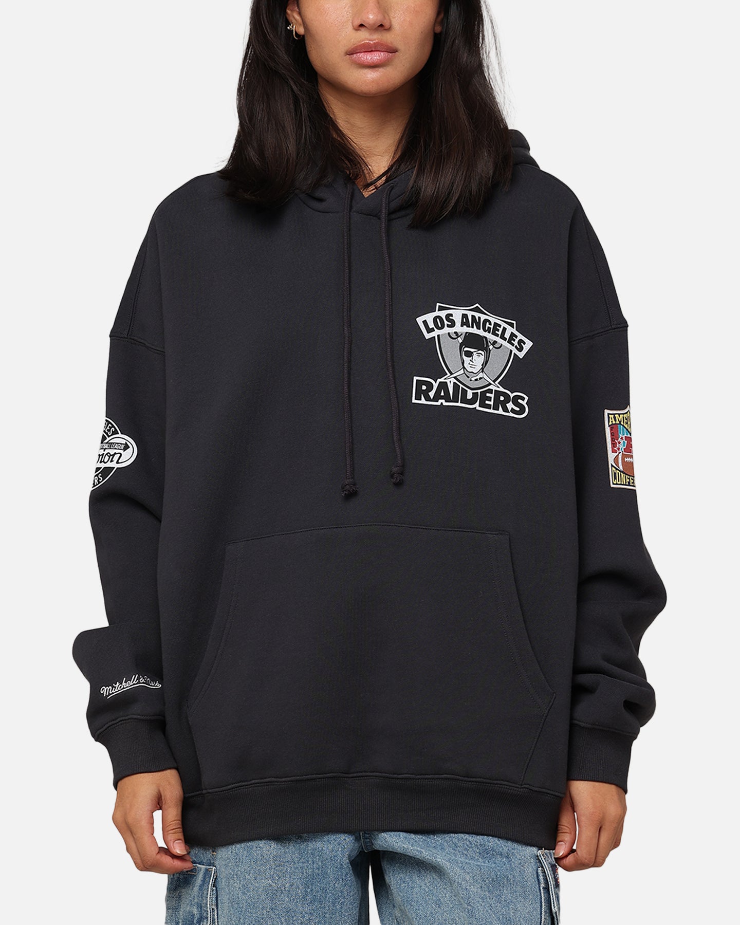 Mitchell & Ness Los Angeles Raiders Super Bowl World Hoodie Faded Black、mySite、zt4zffjzw