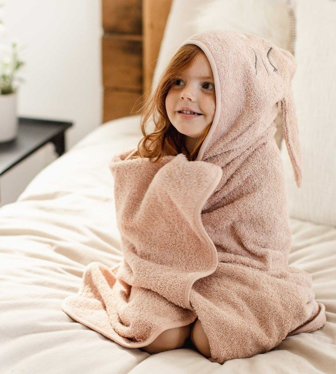 Organic Cotton Toddler Hooded Bunny Towel、mySite、g9winljtr