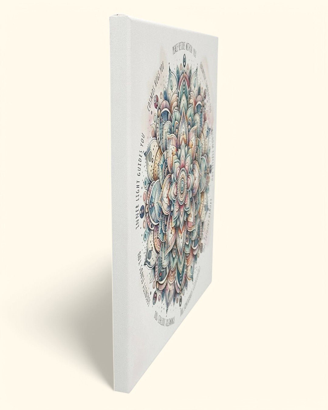 Harmony And Wisdom Mandala Inspirational Canvas Print、mySite、topwebapps