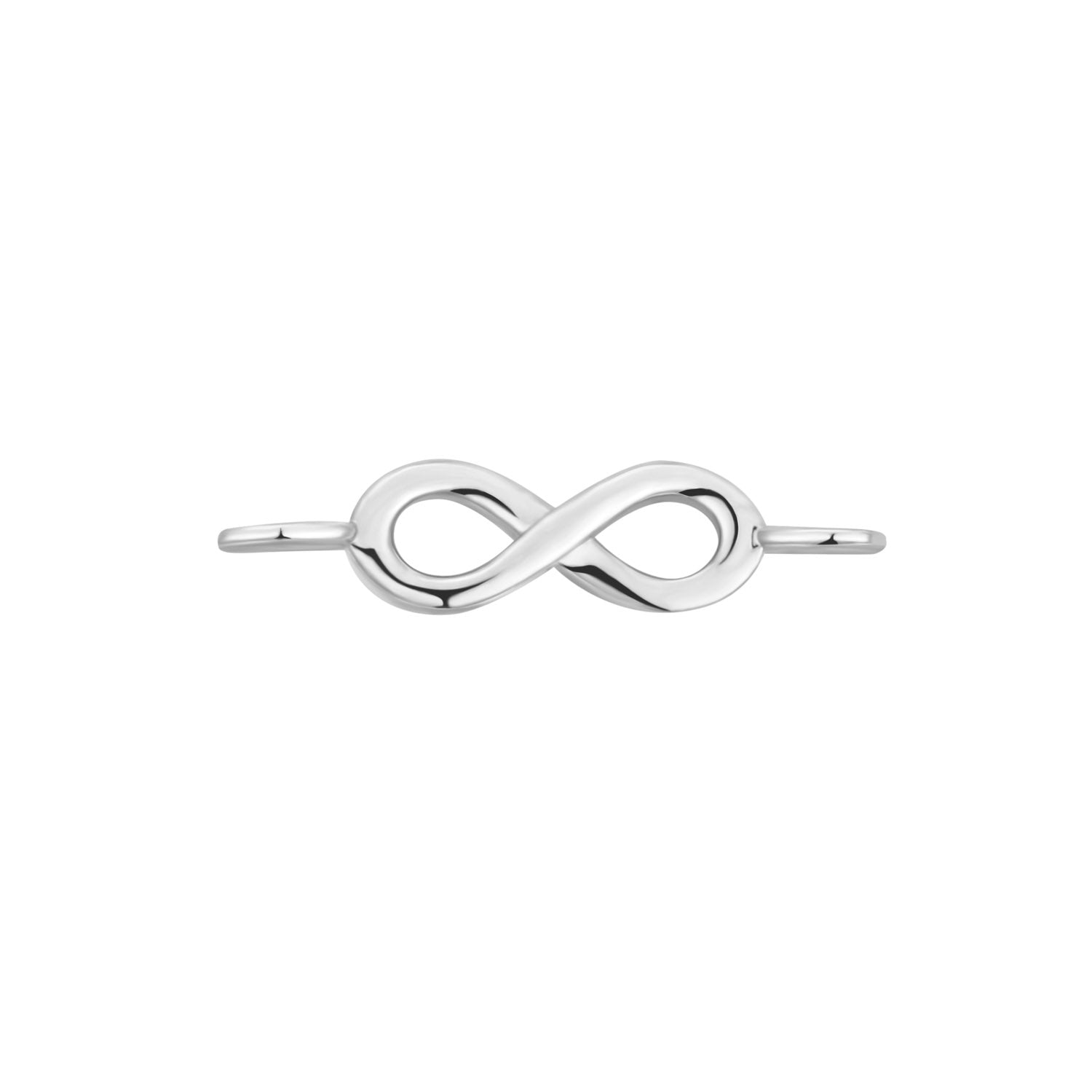 Permanent Jewelry Horizontal .925 Sterling Silver Infinity Charm / PMJ3009、mySite、dreamappss