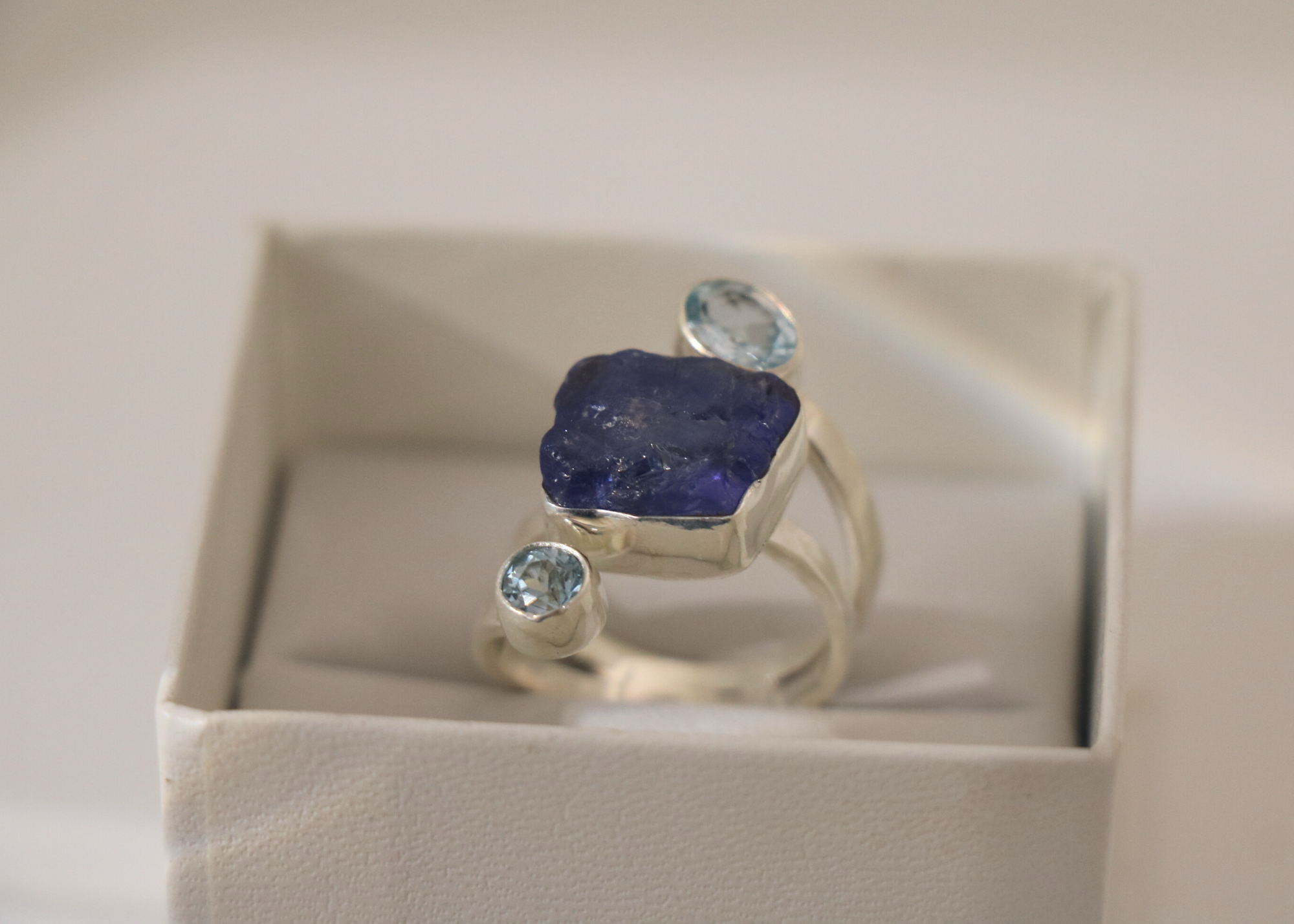 Tanzanite and Aquamarine Ring (Sterling Silver)、mySite、topwebapps