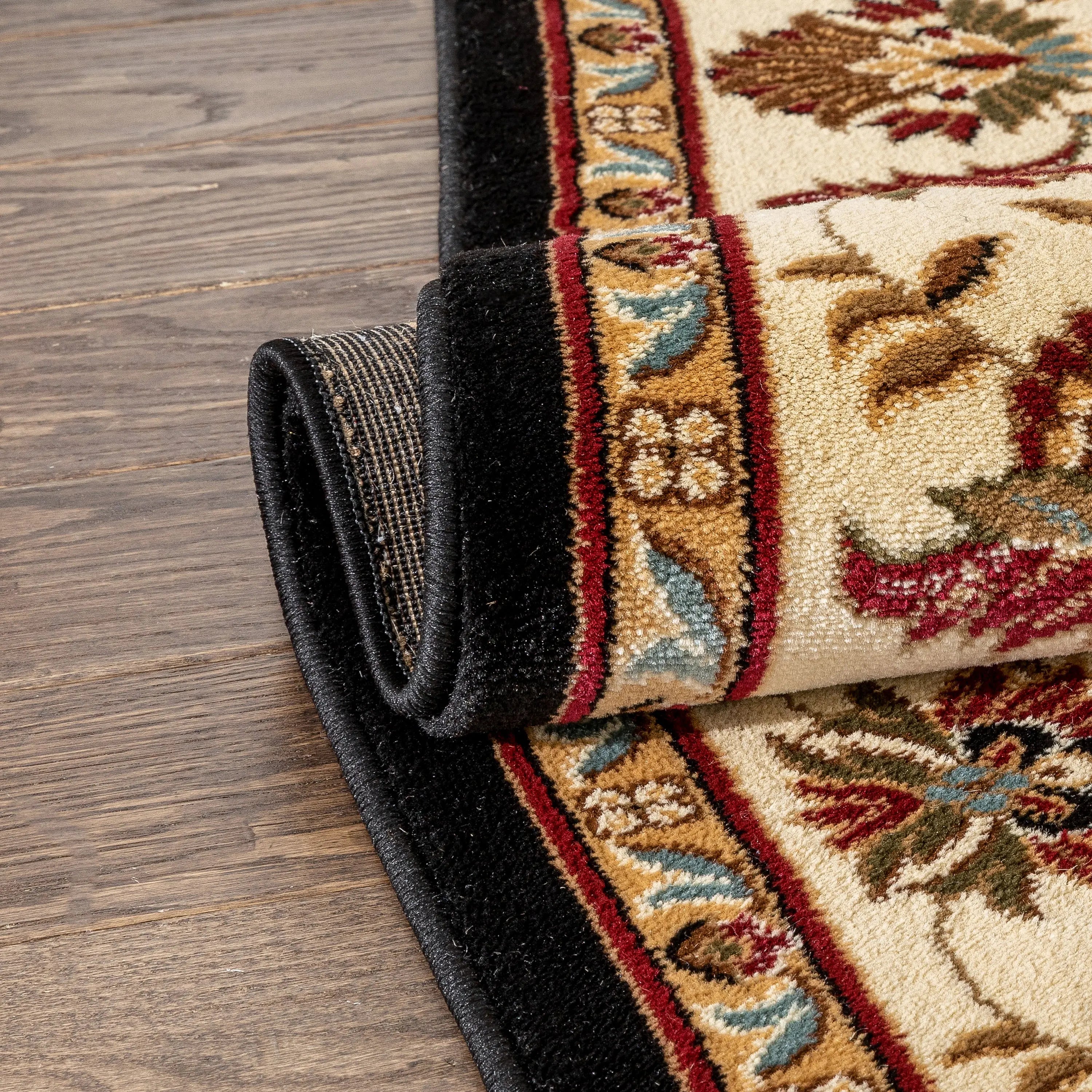 Abbasi Black Traditional Rug、mySite、gigharbornorthrealestate