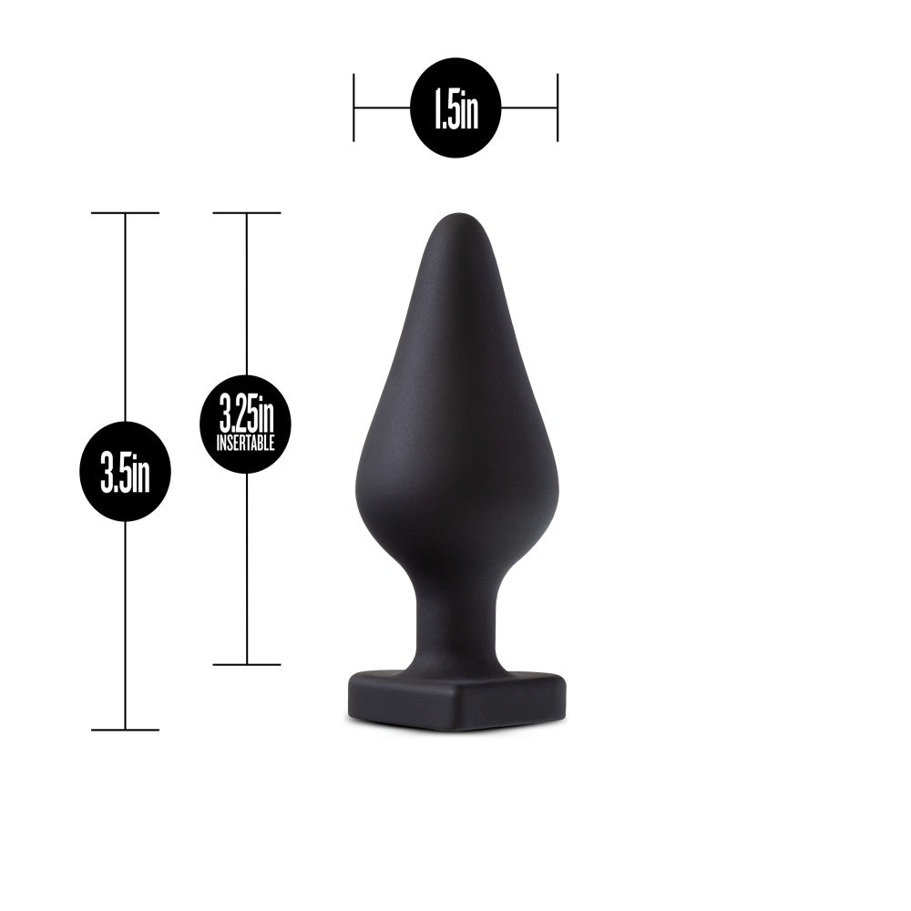 Temptasia By Blush® | Spank Me Black 3.5-Inch Anal Plug、mySite、bottomscart