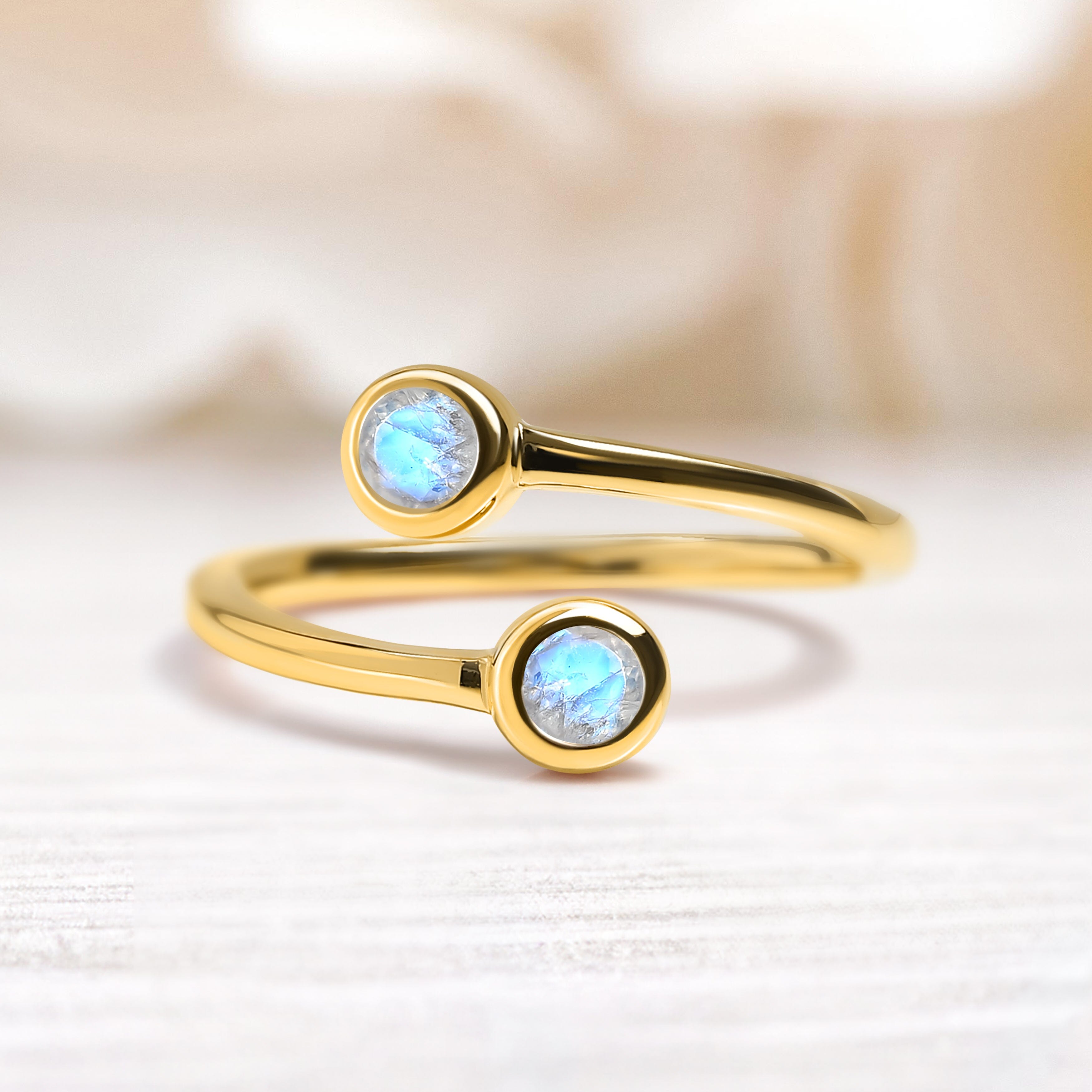 Adjustable Moonstone Ring - Evolve、mySite、hinf8tx79