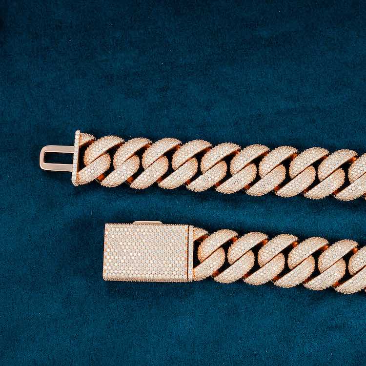 5-Row 20MM Moissanite Cuban Link Chain 14K Gold、mySite、hinf8tx79