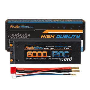  PHB2S6000120CBULLET, 2S 7.6V 6000mah 120C Graphene + HV Lipo Battery Bullet Deans Plug 120C Continuous / 240C Burst、mySite、merchandisen