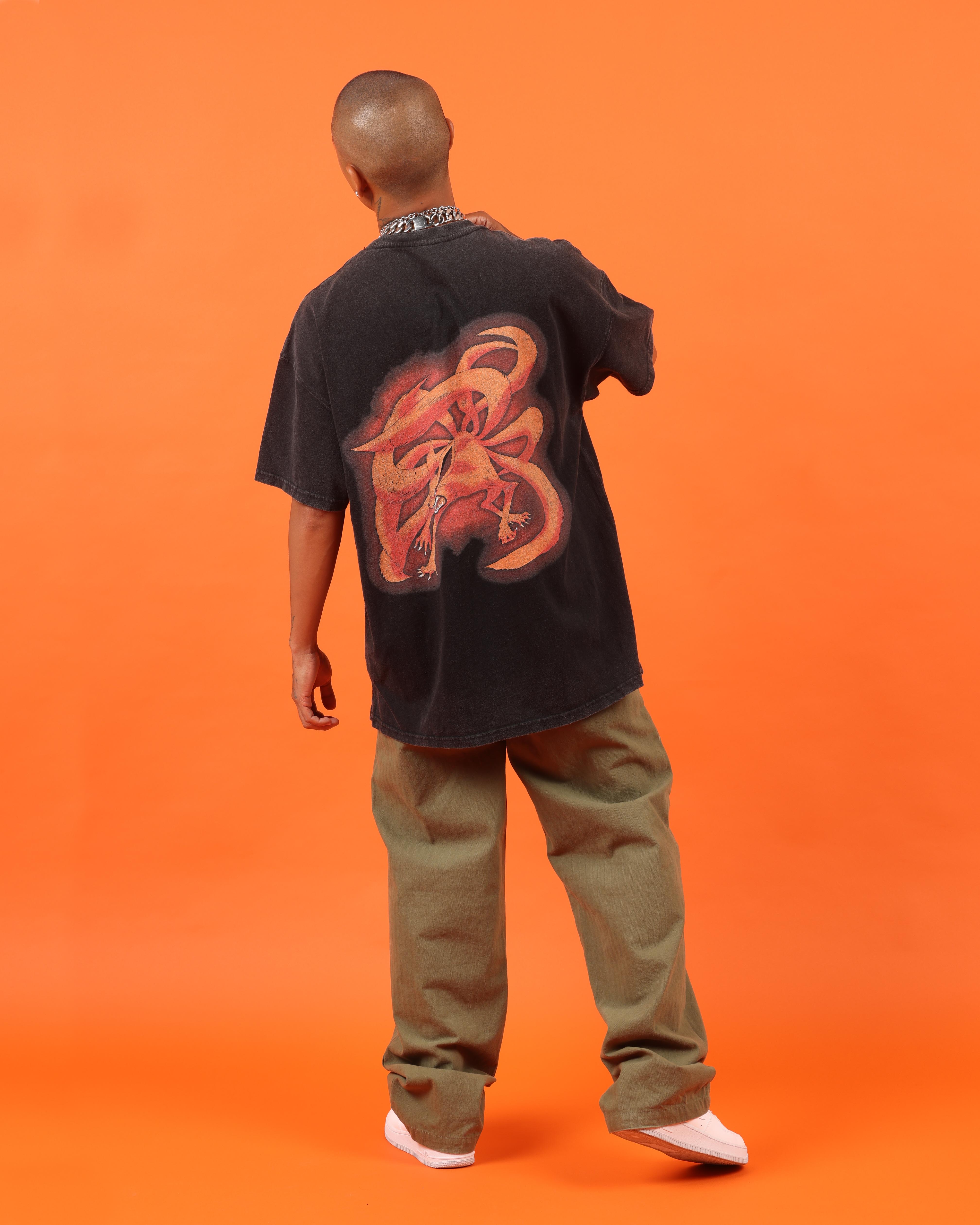 Goat Crew X Naruto Naruto Premium Vintage T-Shirt Vintage Black、mySite、zt4zffjzw