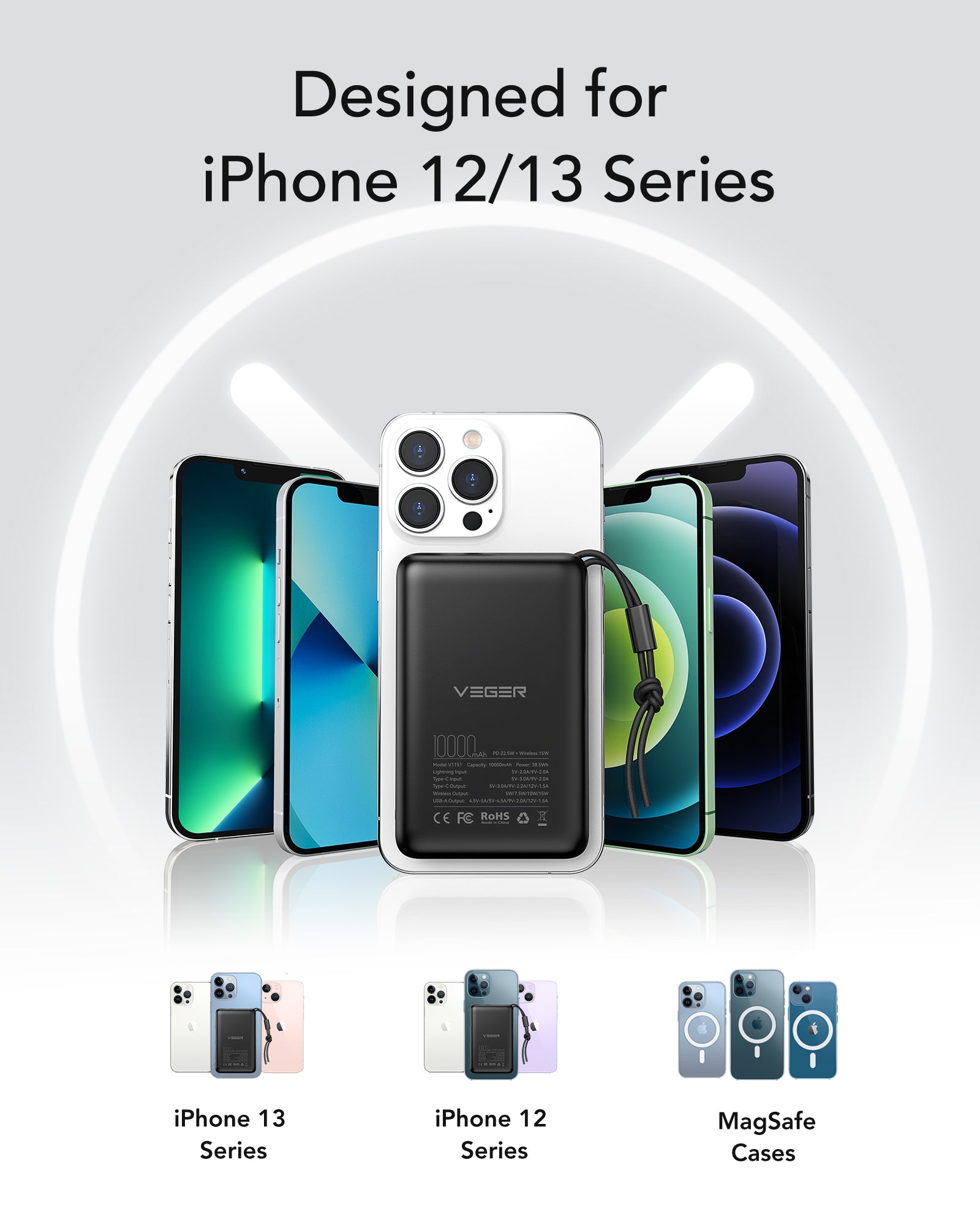 MagOn Magnetic Wireless Power Bank 10000mAh、mySite、fannypackpong