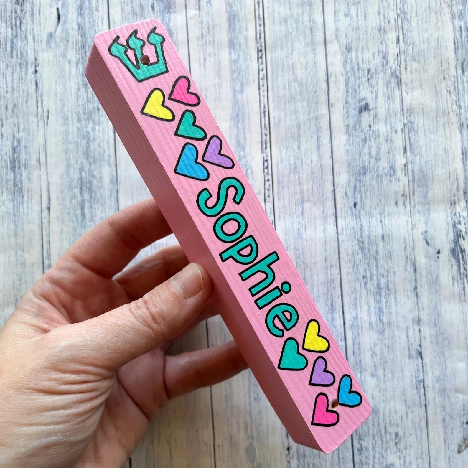 Personalized Hearts Mezuzah - Light Pink、mySite、topwebapps