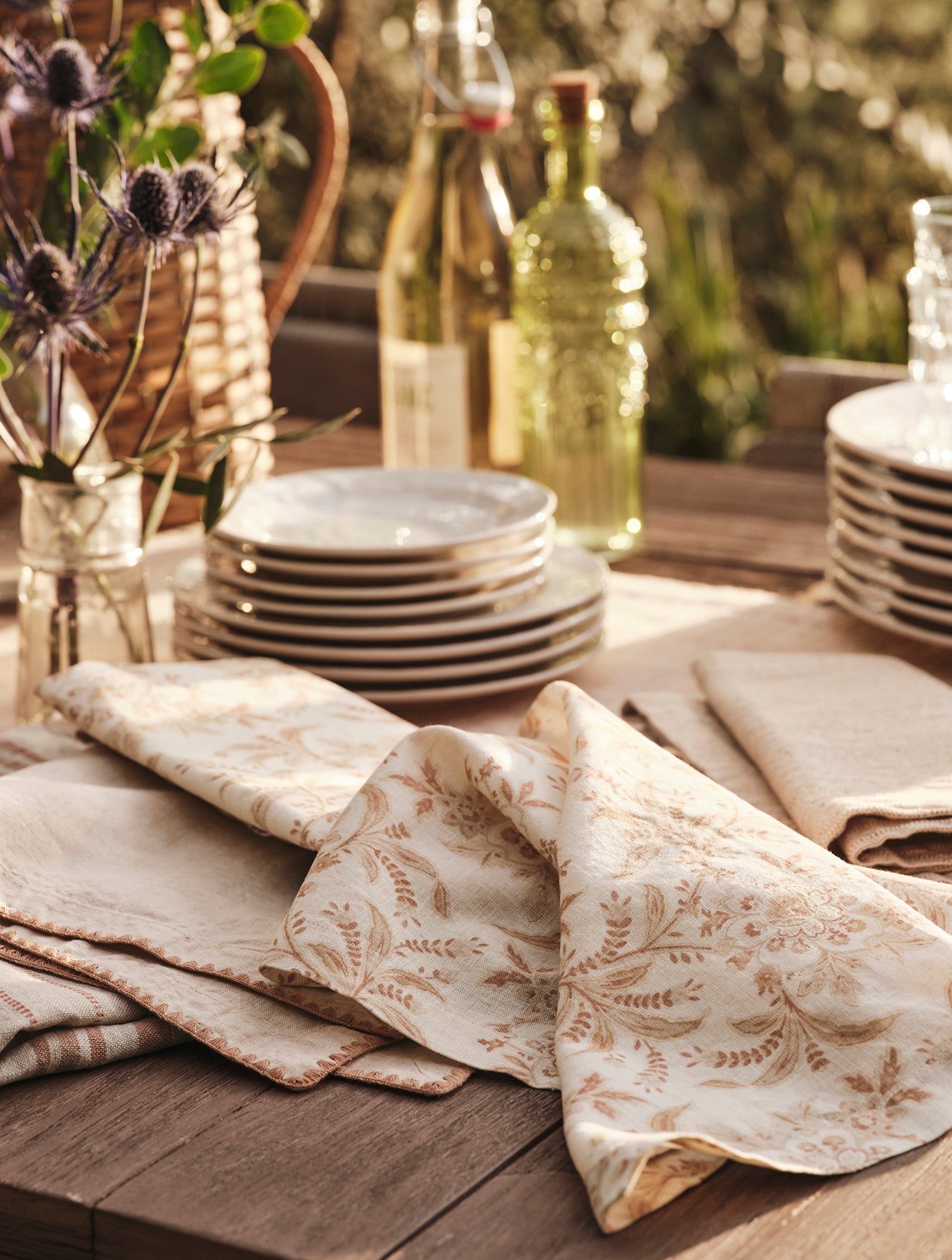  Marguerite Organic Print Napkins, Set of 4、mySite、sugarbowlscore