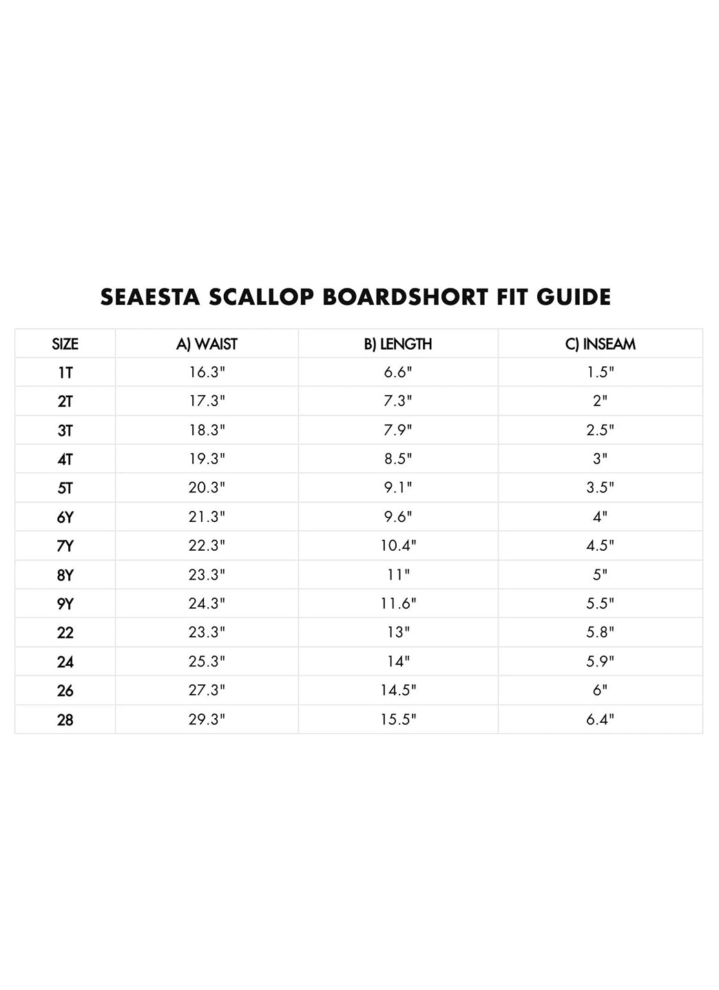 Seaesta Surf Boys' Print Scallop Retro Flare Board Short (Little Kid, Big Kid)、mySite、noshort