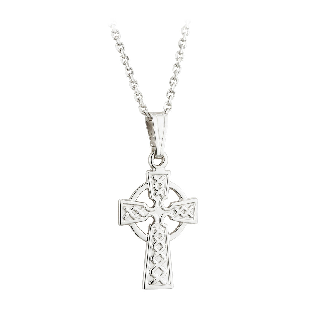 White Gold Celtic Cross Necklace、mySite、botmansion