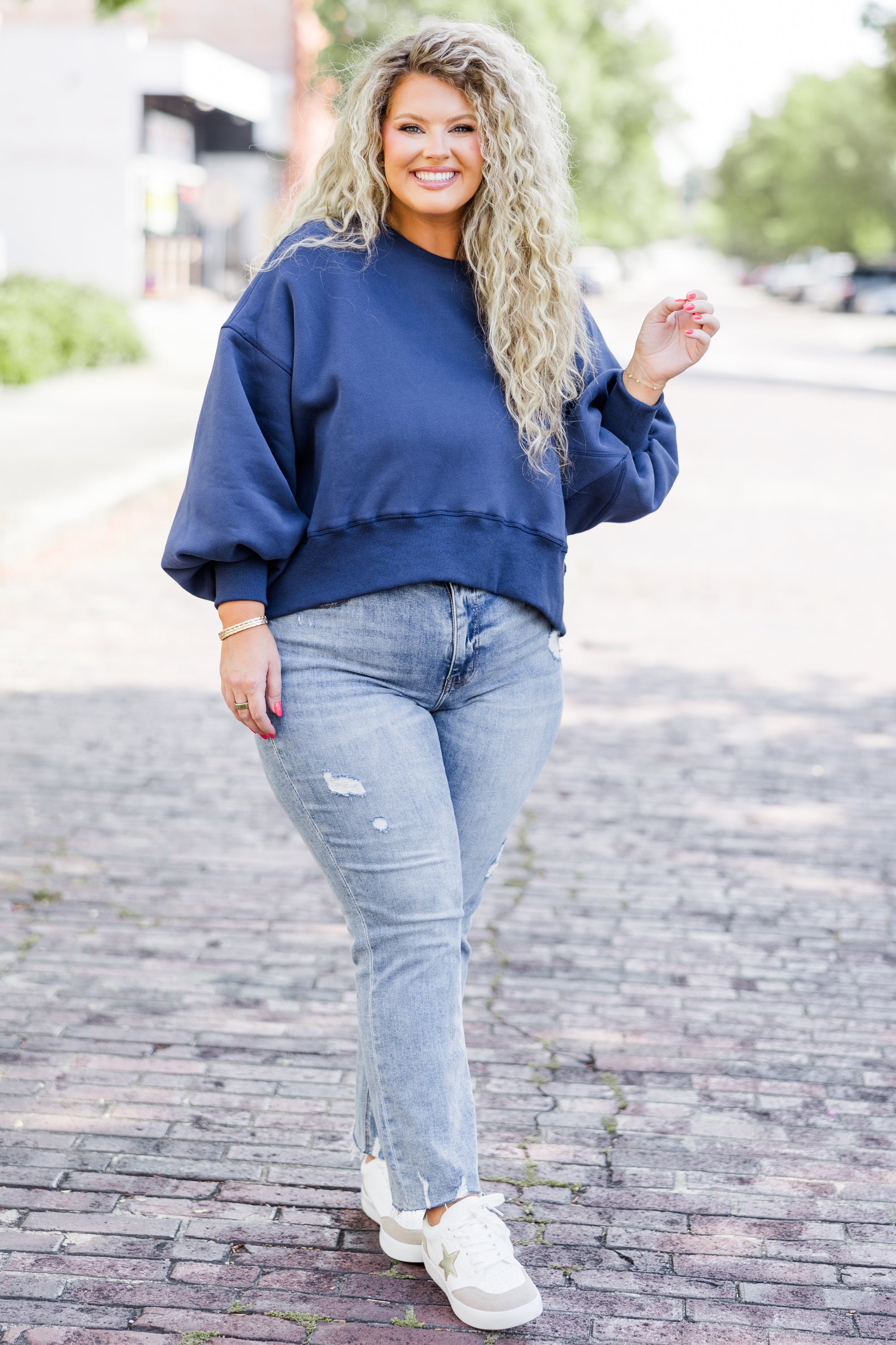  Freedom To Feel Pullover, Navy、mySite、justintrudeaud