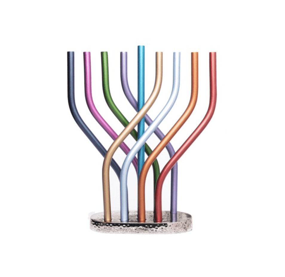 Flame Menorah by Yair Emanuel - Multicolored、mySite、topwebapps