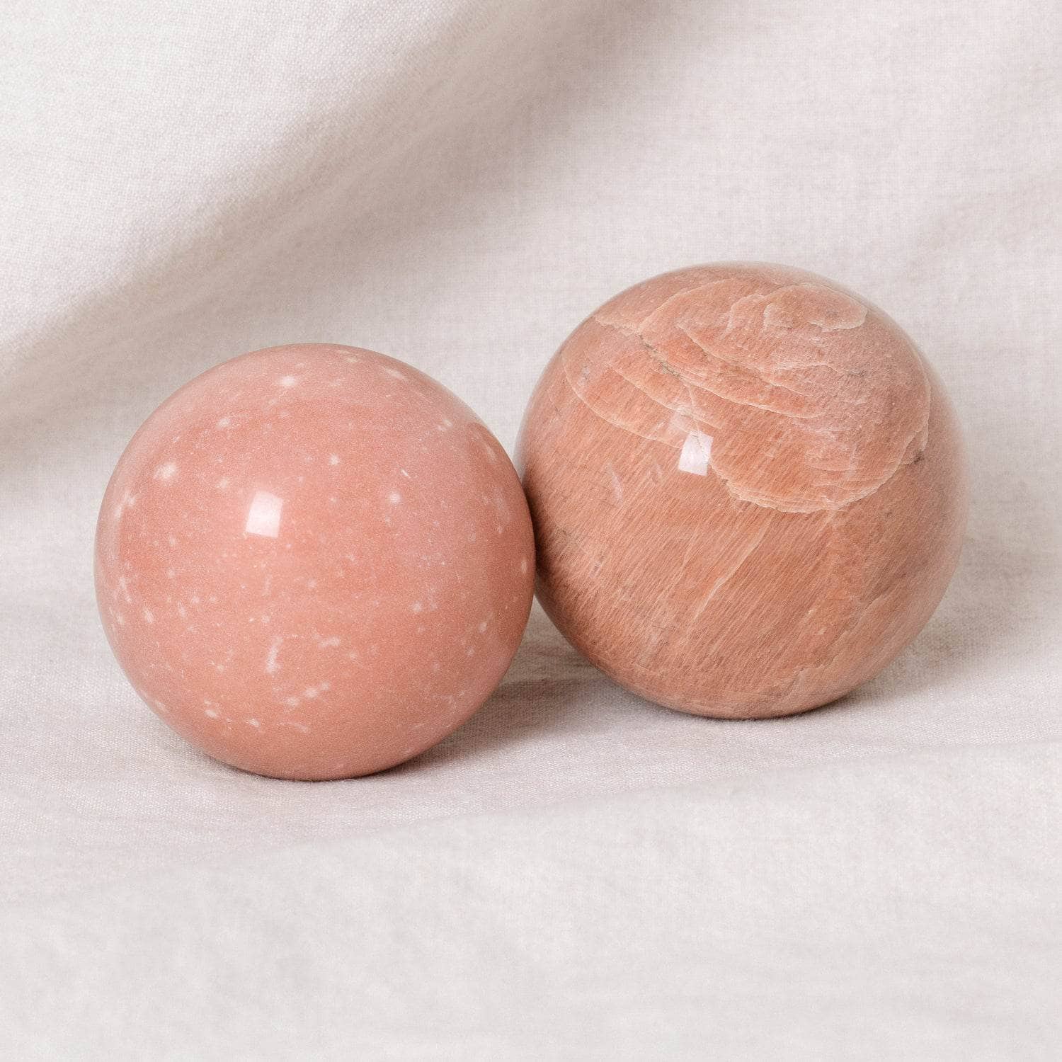 Peach Moonstone Spheres - AAA Premium Quality、mySite、hinf8tx79