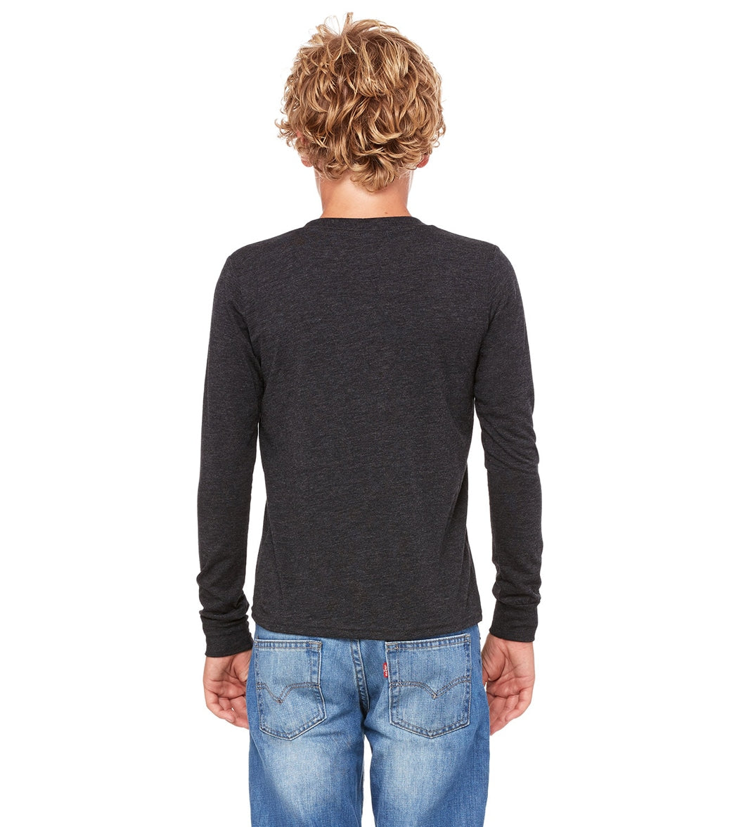 Bella + Canvas Youth Jersey Long Sleeve T-Shirt、mySite、noshort