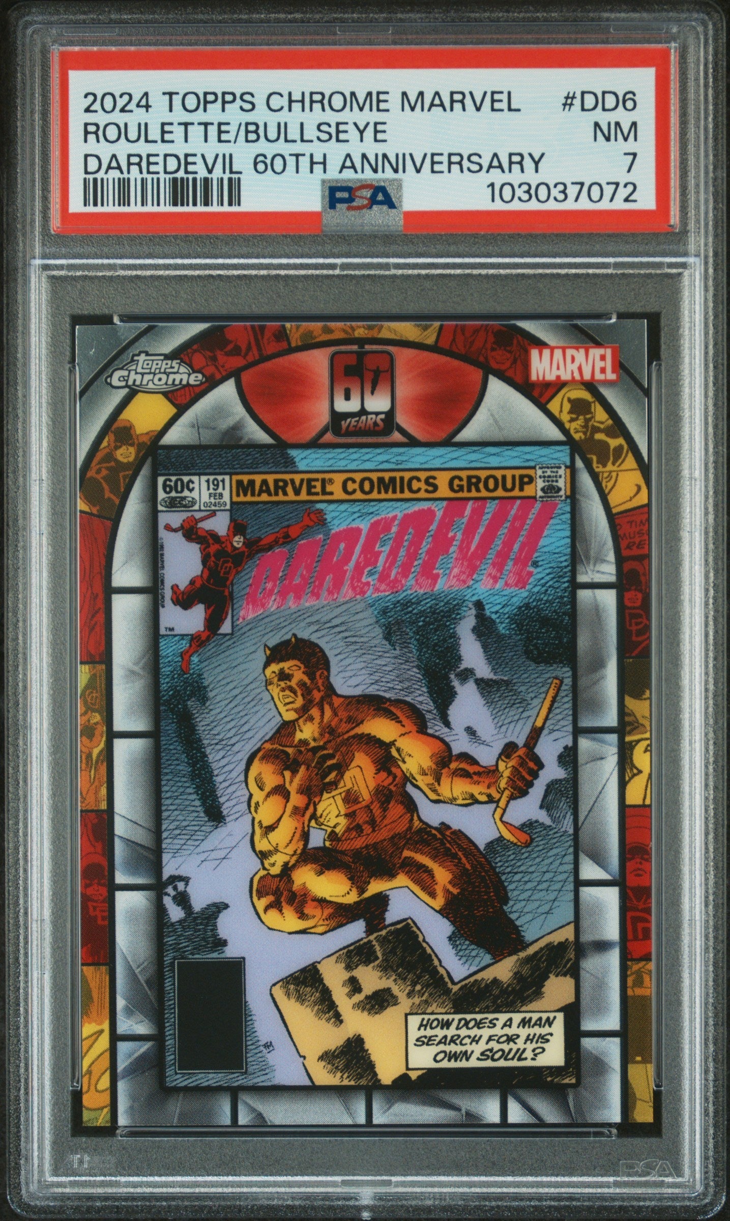 Roulette/Bullseye #DD6 PSA 7 Topps Chrome Marvel Daredevil 60Th Anniversary 2024、mySite、waistdrama