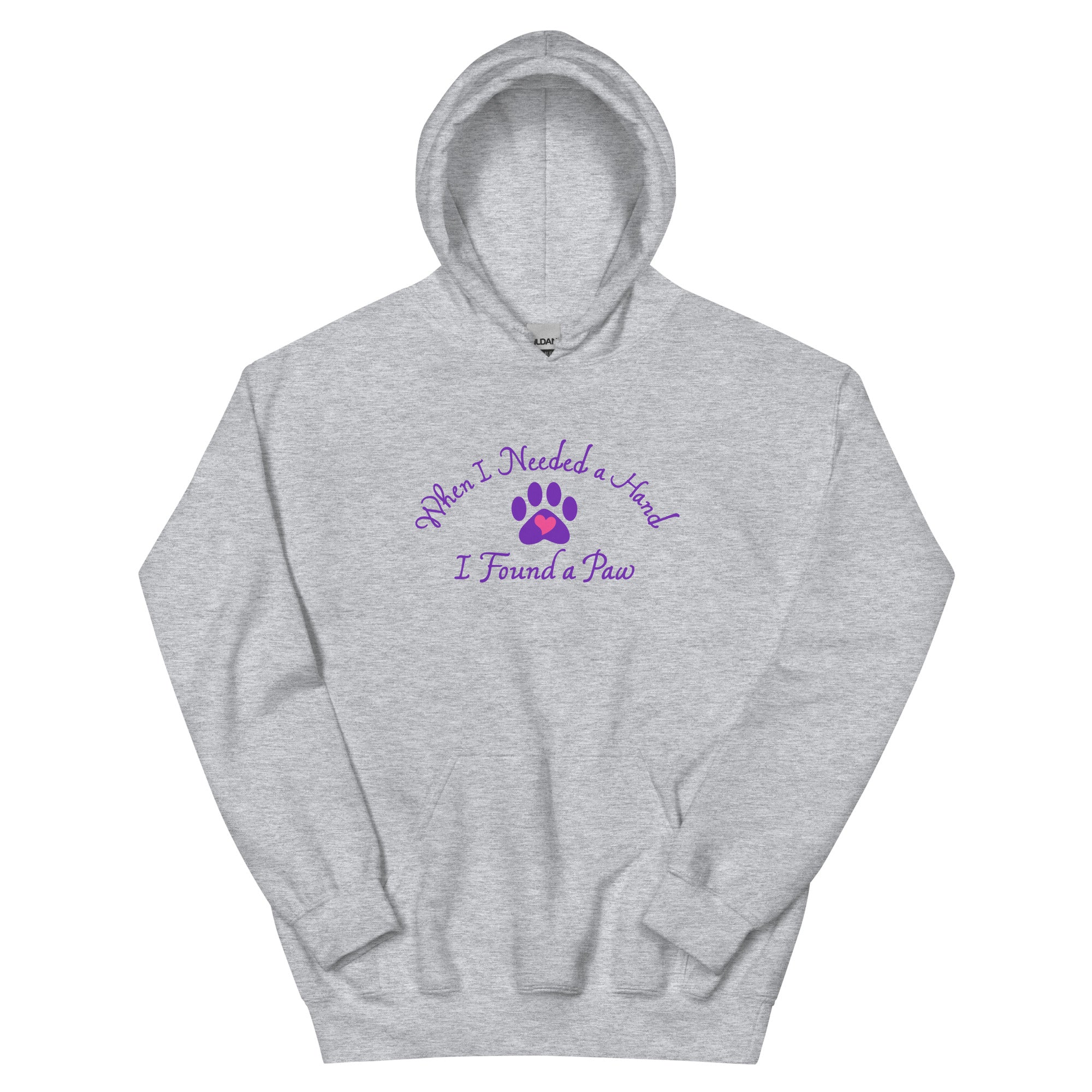 When I Needed a Hand I Found A Paw Hoodie、mySite、camillekostekn