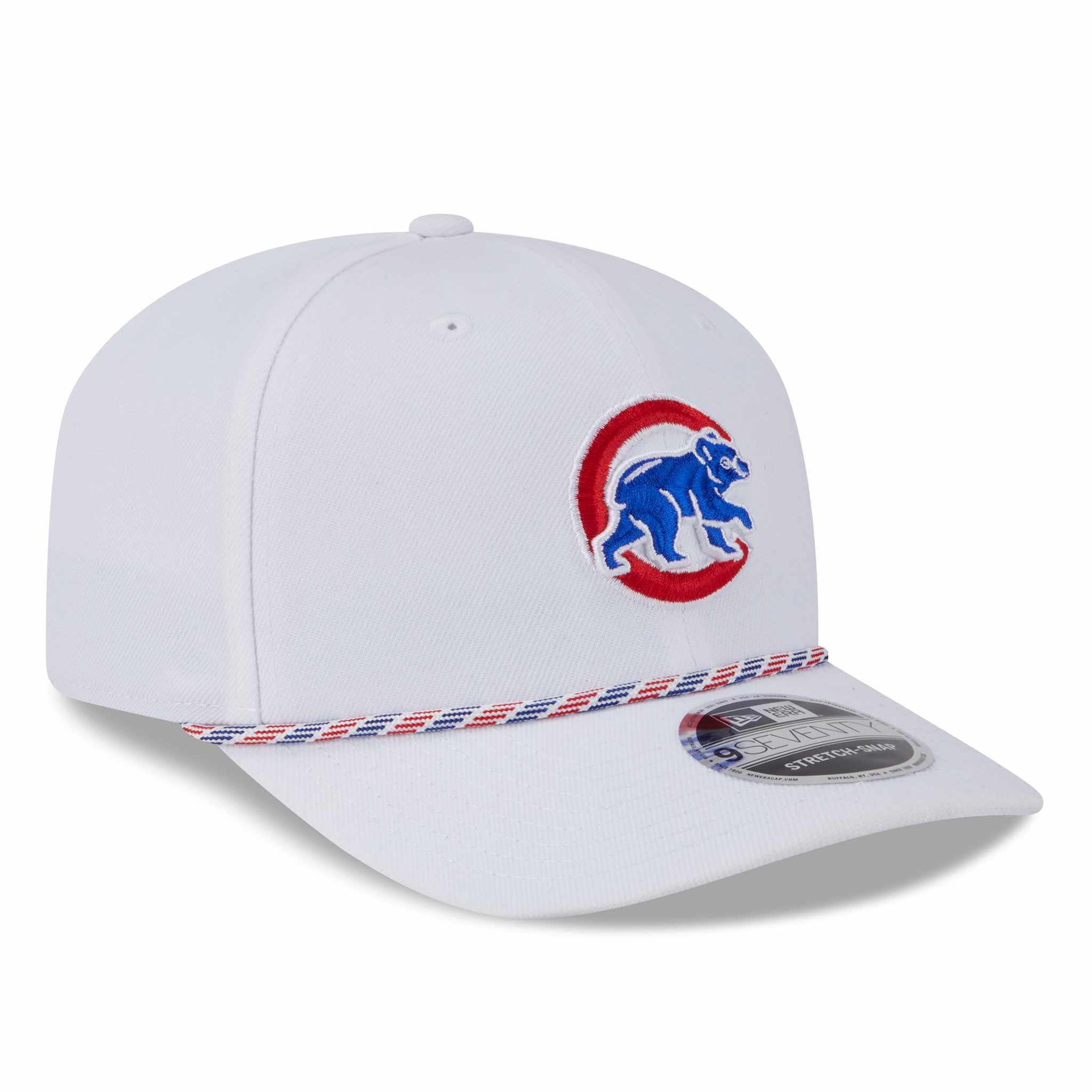 Chicago Cubs New Era Walking Bear White Multi Rope 9SEVENTY Stretch Snap Adjustable Cap、mySite、vikingsvslions