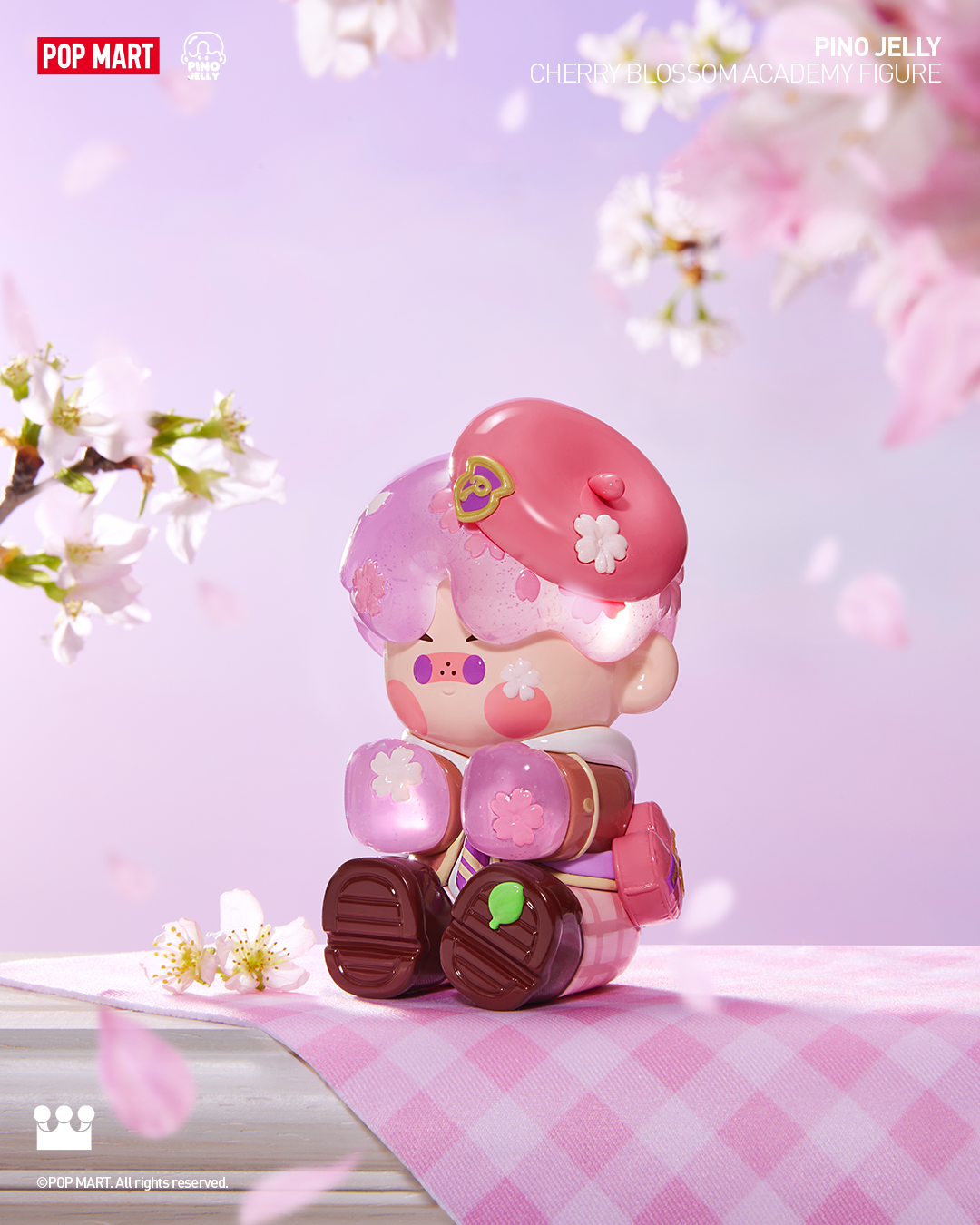  POP MART PINO JELLY Cherry Blossom Academy Figure、mySite、greenlandpopulation